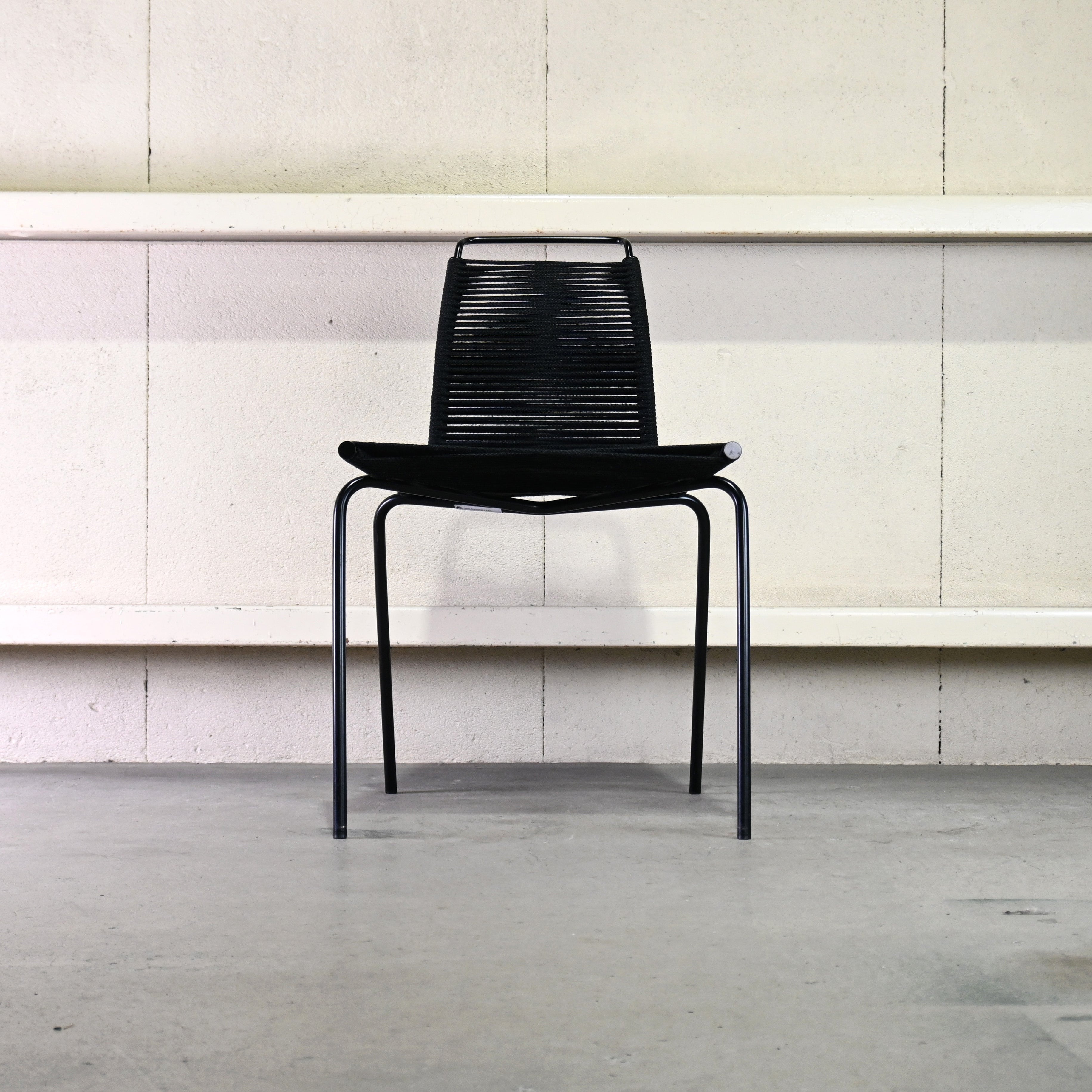 Carl Hansen & Søn PK1 Dining chair Poul Kjærholm Flag halyard Black Scandinavian design / カール・ハンセン&サン ダイニングチェア ポール・ケアホルム フラッグハリヤード ブラック 北欧デザイン
