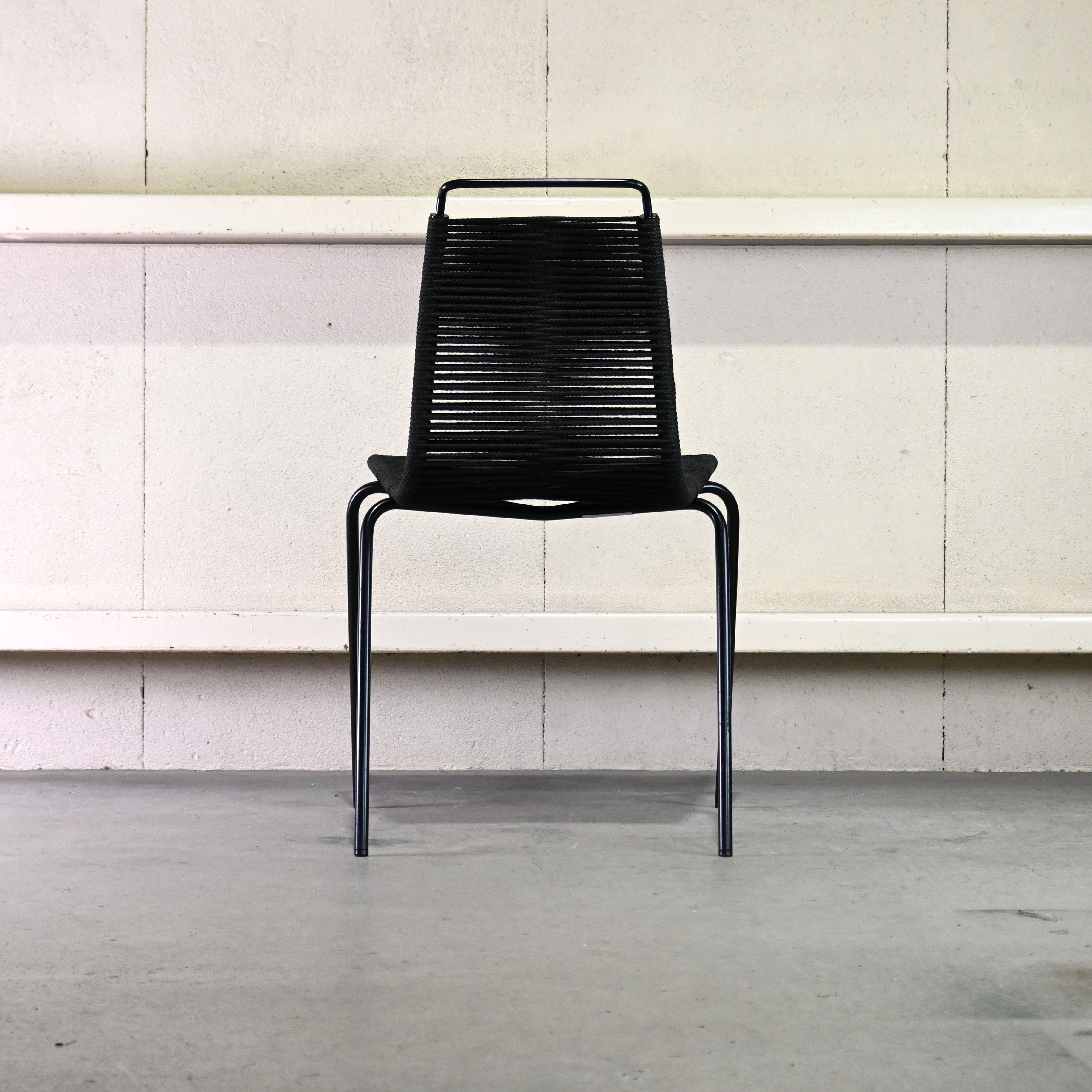 Carl Hansen & Søn PK1 Dining chair Poul Kjærholm Flag halyard Black Scandinavian design / カール・ハンセン&サン ダイニングチェア ポール・ケアホルム フラッグハリヤード ブラック 北欧デザイン