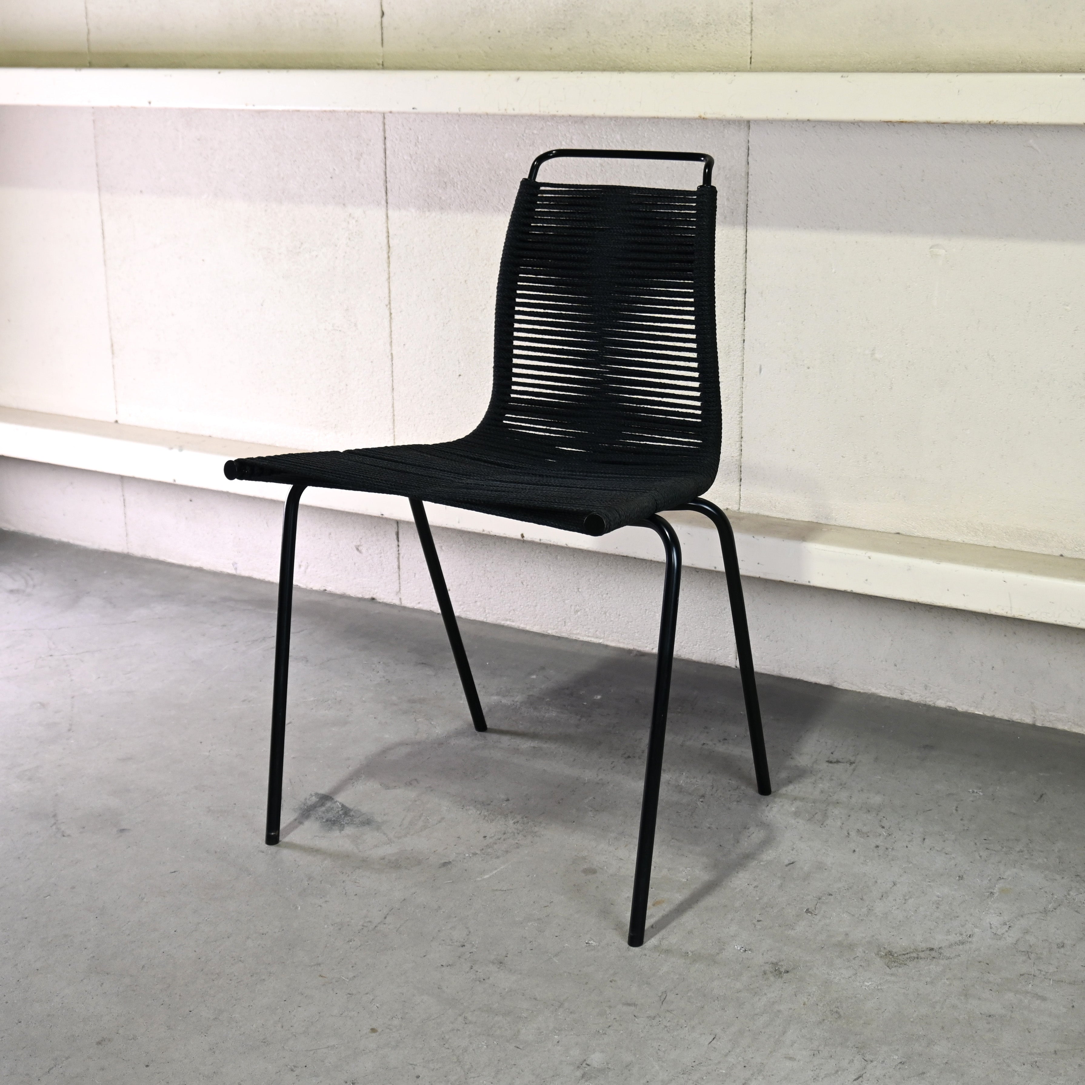Carl Hansen & Søn PK1 Dining chair Poul Kjærholm Flag halyard Black Scandinavian design / カール・ハンセン&サン ダイニングチェア ポール・ケアホルム フラッグハリヤード ブラック 北欧デザイン
