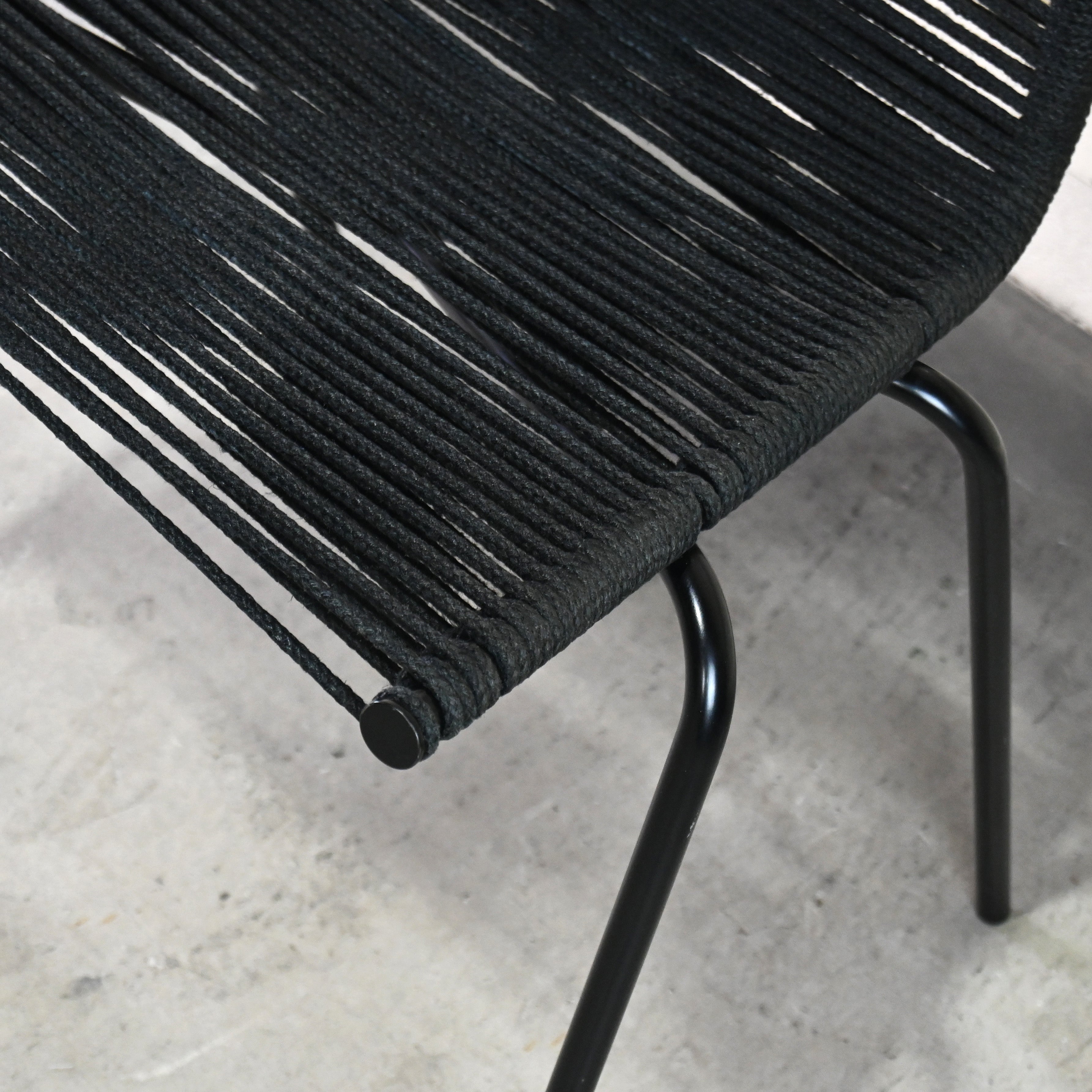 Carl Hansen & Søn PK1 Dining chair Poul Kjærholm Flag halyard Black Scandinavian design / カール・ハンセン&サン ダイニングチェア ポール・ケアホルム フラッグハリヤード ブラック 北欧デザイン