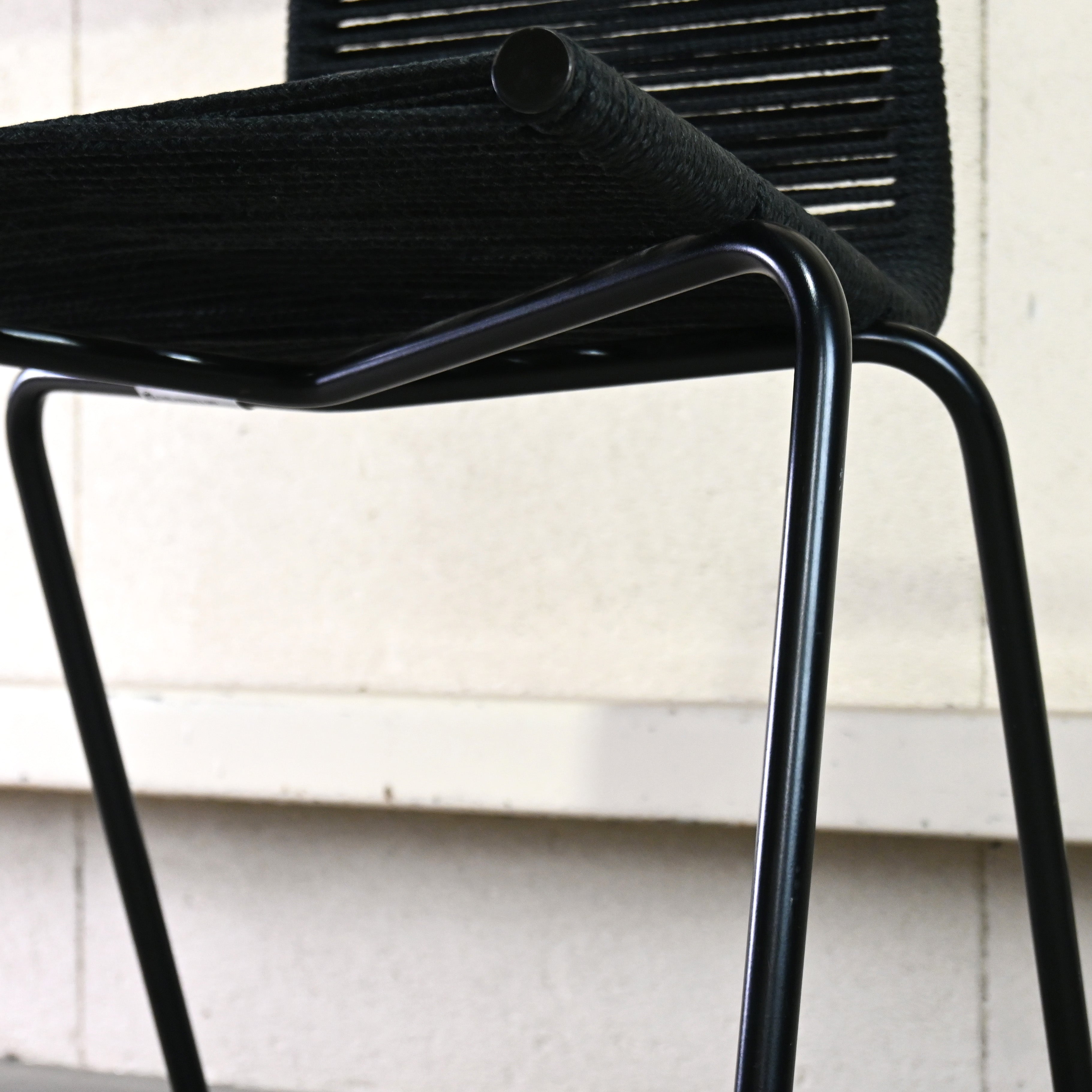 Carl Hansen & Søn PK1 Dining chair Poul Kjærholm Flag halyard Black Scandinavian design / カール・ハンセン&サン ダイニングチェア ポール・ケアホルム フラッグハリヤード ブラック 北欧デザイン