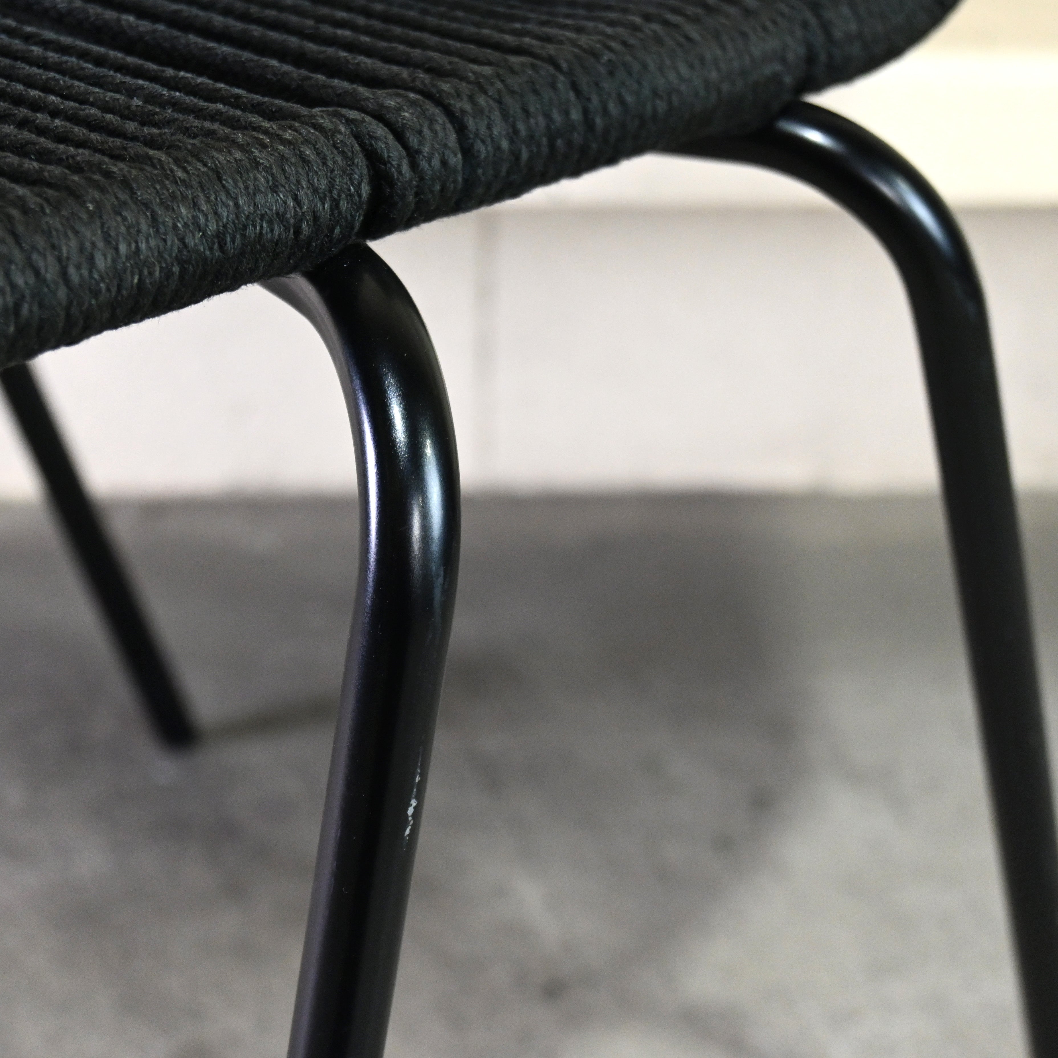 Carl Hansen & Søn PK1 Dining chair Poul Kjærholm Flag halyard Black Scandinavian design / カール・ハンセン&サン ダイニングチェア ポール・ケアホルム フラッグハリヤード ブラック 北欧デザイン