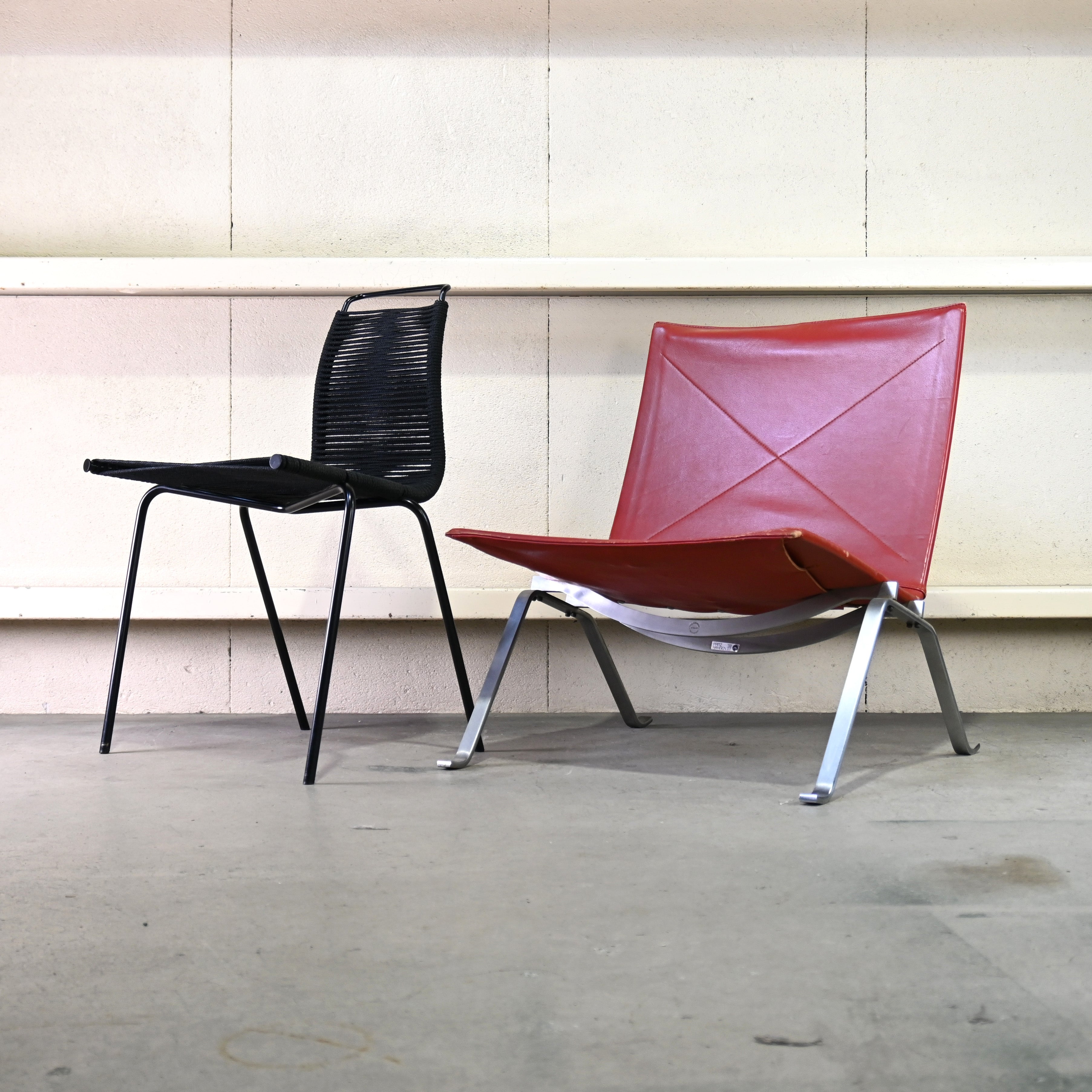 Carl Hansen & Søn PK1 Dining chair Poul Kjærholm Flag halyard Black Scandinavian design / カール・ハンセン&サン ダイニングチェア ポール・ケアホルム フラッグハリヤード ブラック 北欧デザイン