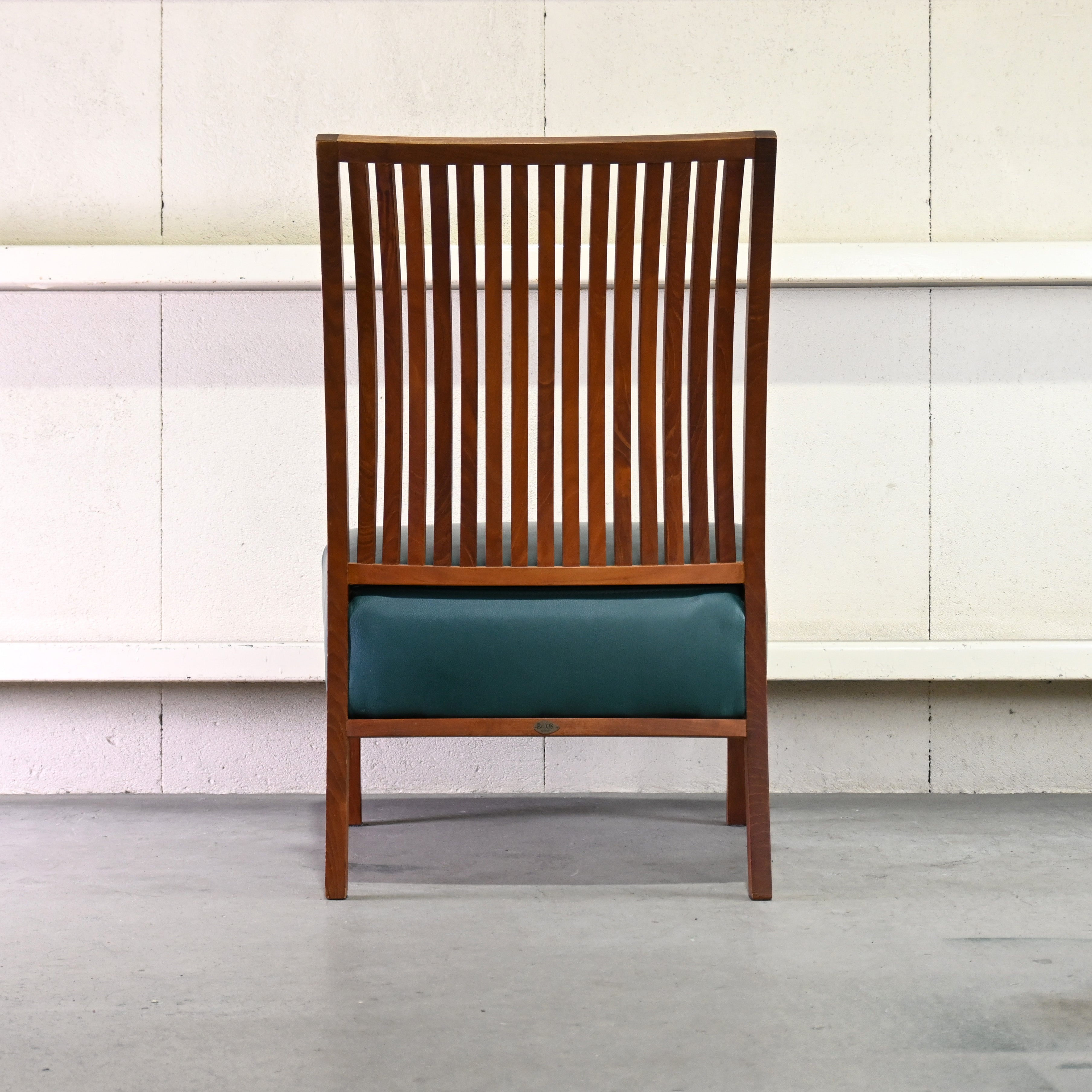 BC Kobo Teakwood × Leather Lounge chair Wide Green Japanese modern Scandinavian design / BC工房 チーク材 × リアルレザー ラウンジチェア ワイド グリーン ジャパニーズモダン 北欧デザイン