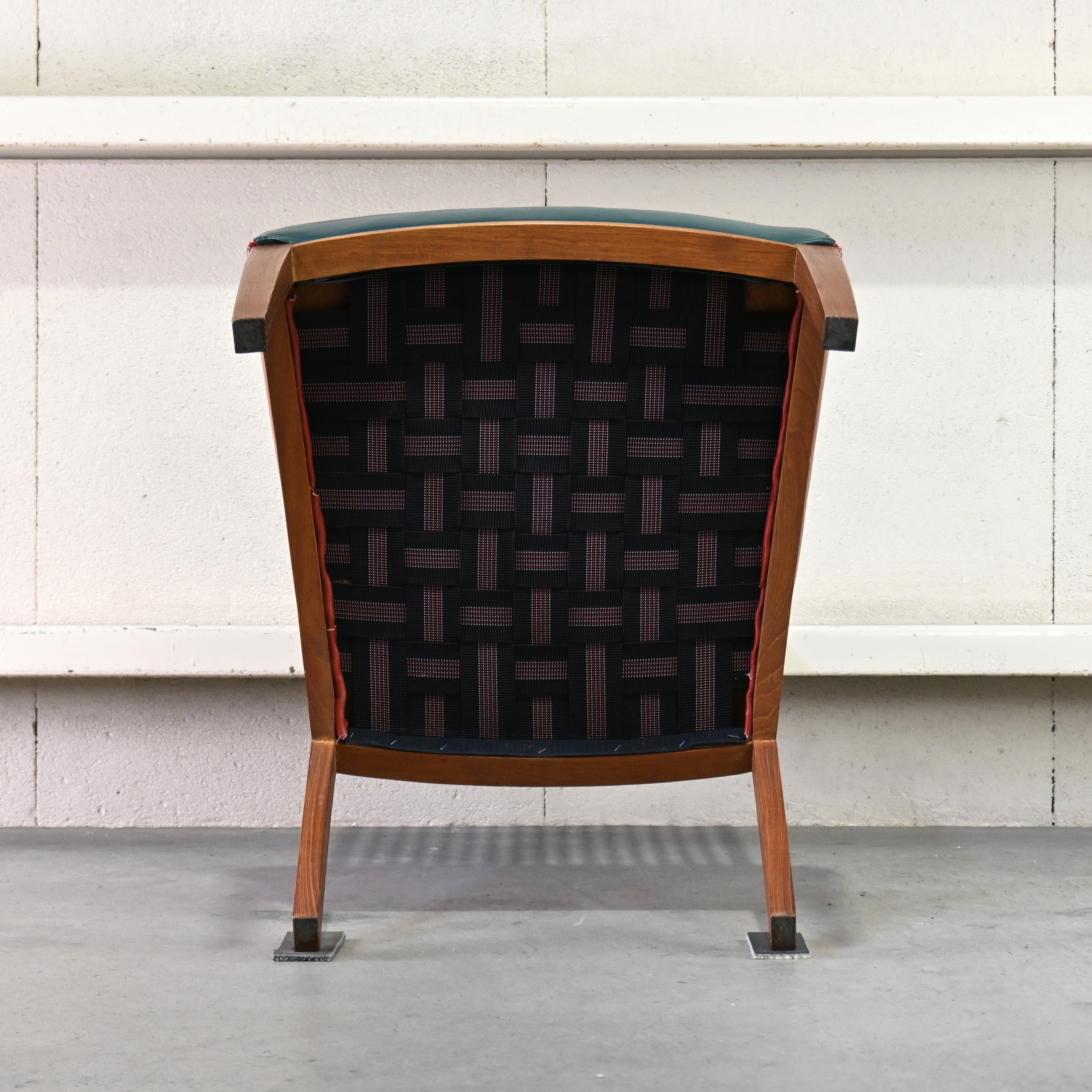 BC Kobo Teakwood × Leather Lounge chair Japanese modern Scandinavian design [A] Brick red [B] Green / BC工房 チーク材 × リアルレザー ラウンジチェア ジャパニーズモダン 北欧デザイン [A] ブリックレッド [B] グリーン