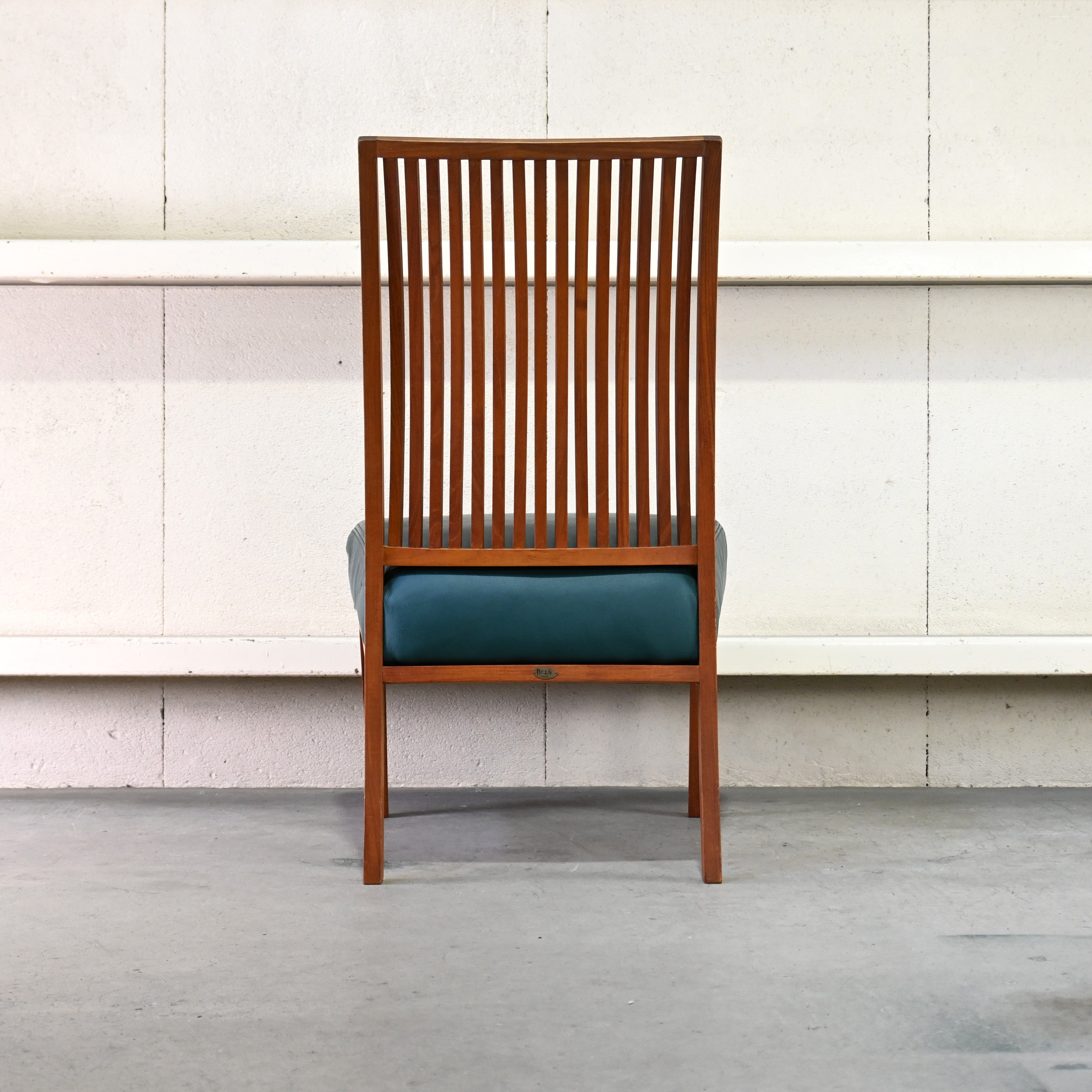 BC Kobo Teakwood × Leather Lounge chair Japanese modern Scandinavian design [A] Brick red [B] Green / BC工房 チーク材 × リアルレザー ラウンジチェア ジャパニーズモダン 北欧デザイン [A] ブリックレッド [B] グリーン