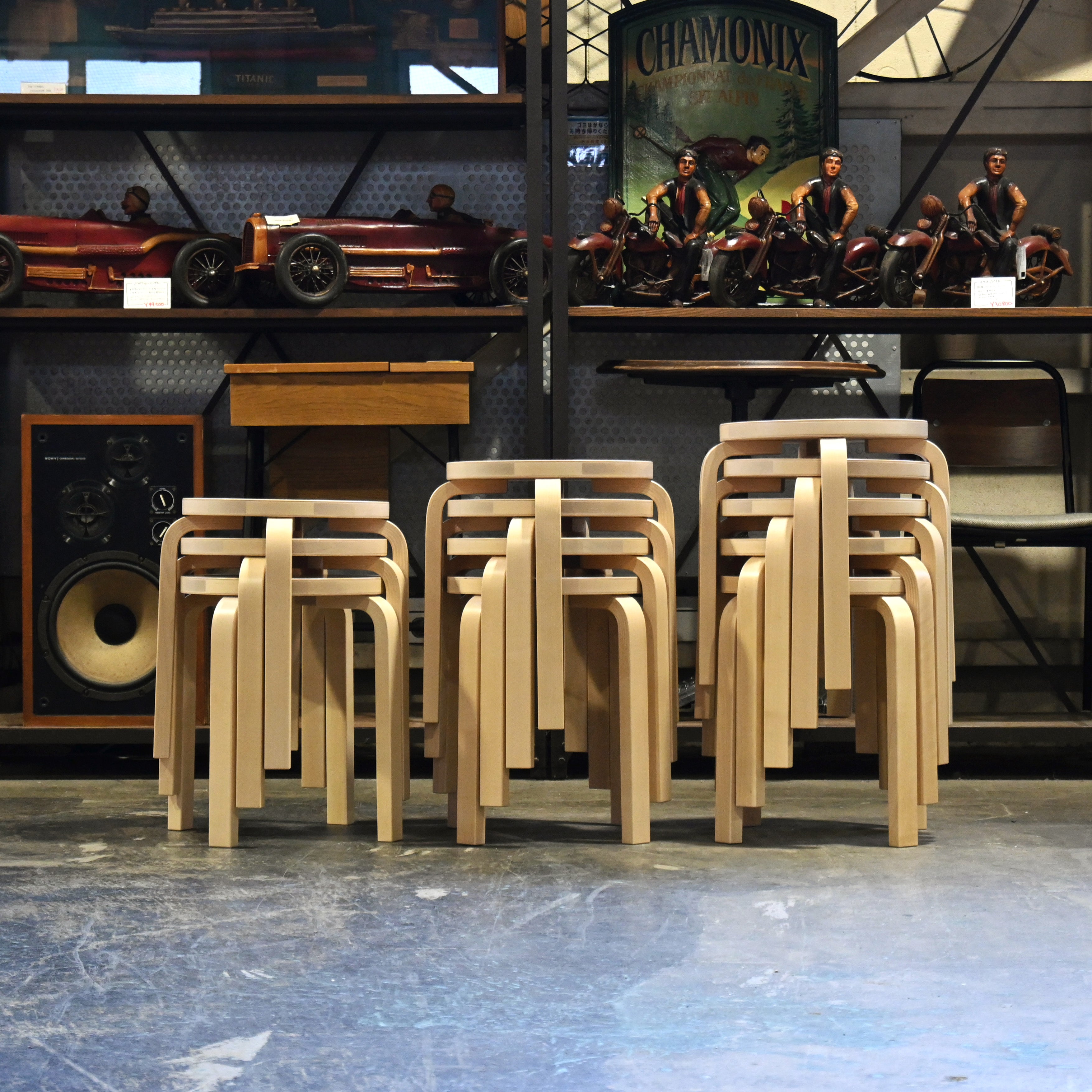 Artek Alvar Aalto Stool E60 Birch wood Natural lacquer 2025’s Scandinavian design / アルテック アルヴァ・アアルト スツールE60 バーチ材 ナチュラルラッカー 2025年出荷品 北欧デザイン