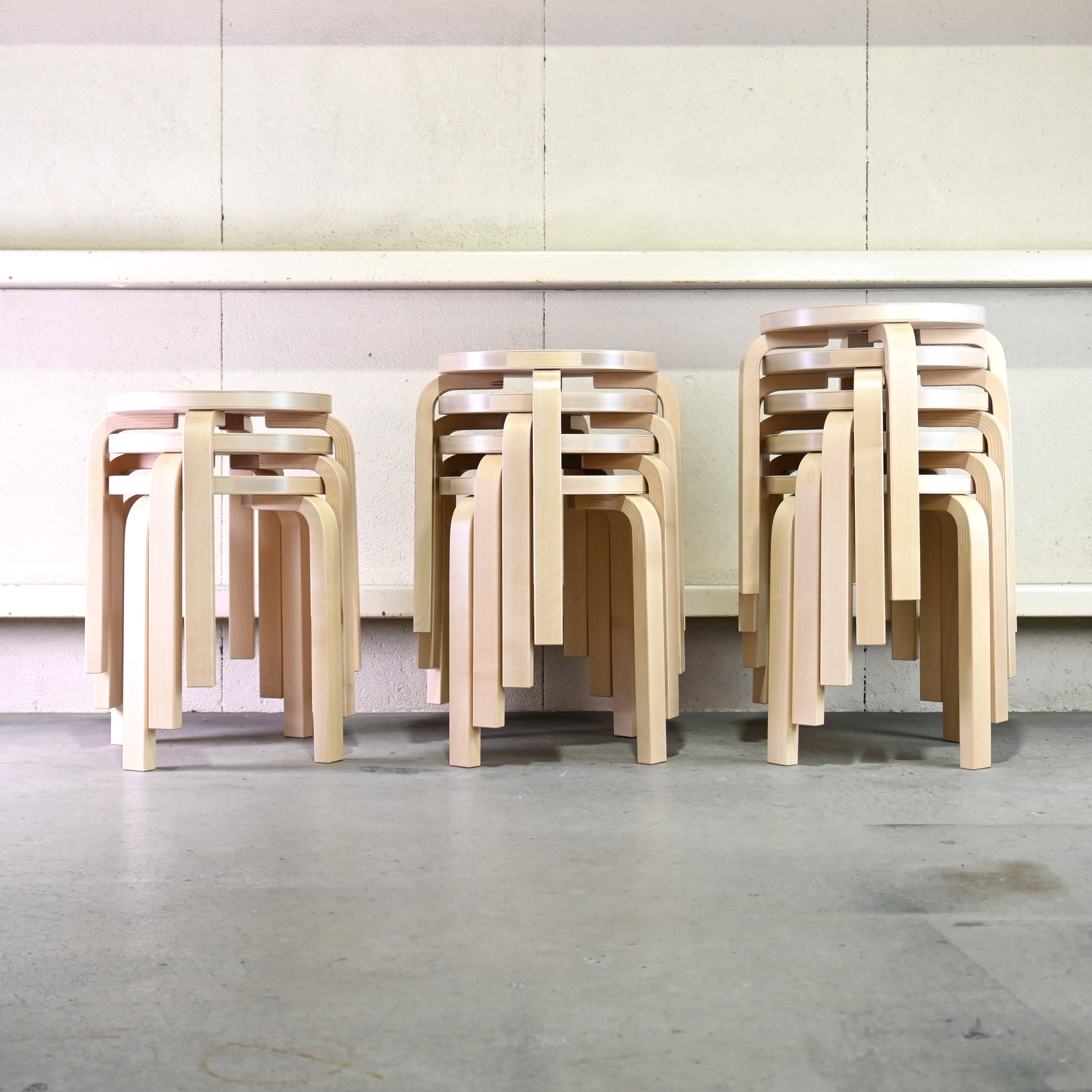 Artek Alvar Aalto Stool E60 Birch wood Natural lacquer 2025’s Scandinavian design / アルテック アルヴァ・アアルト スツールE60 バーチ材 ナチュラルラッカー 2025年出荷品 北欧デザイン