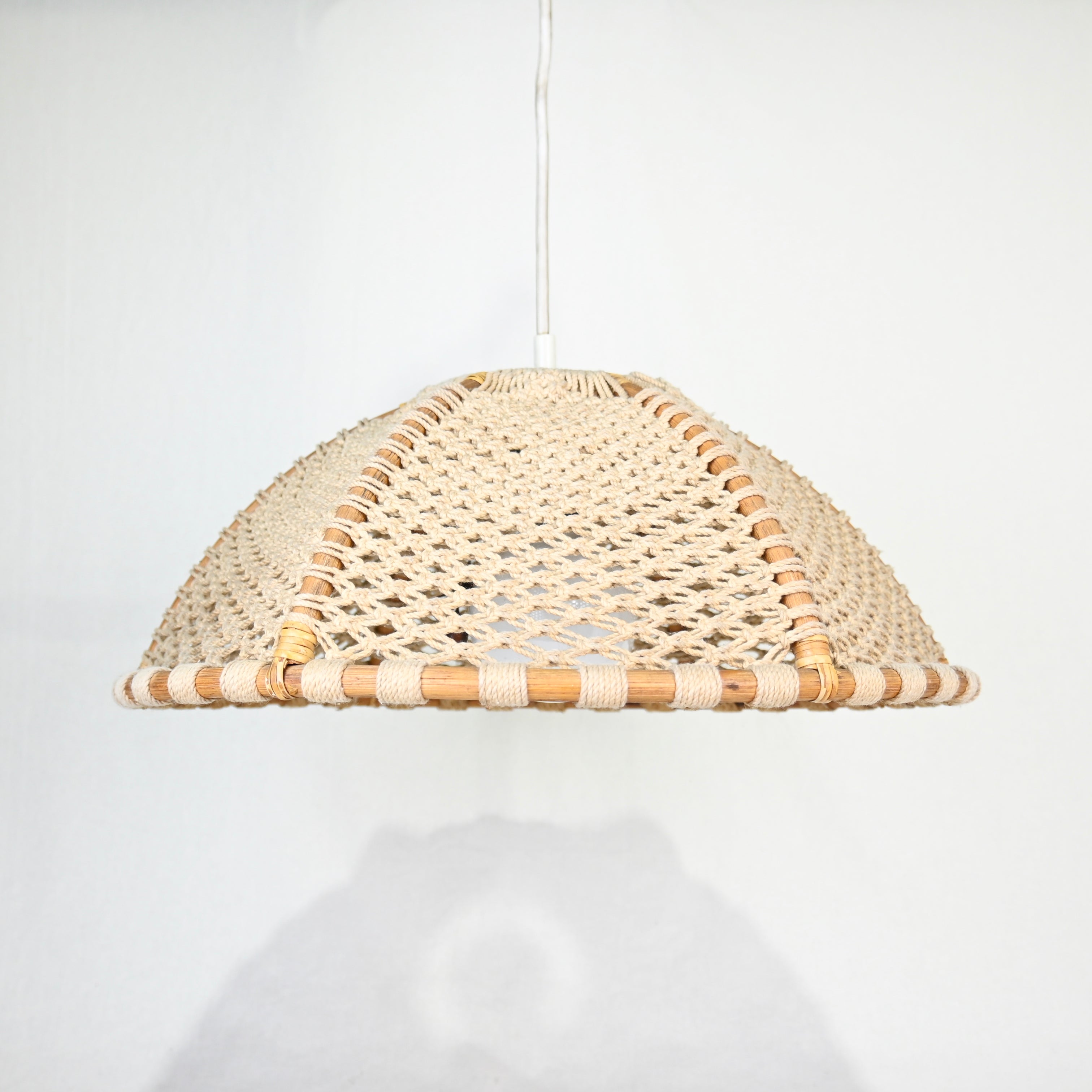 YAMAGIWA Pendant light Bamboo × String Japan vintage Fork art 