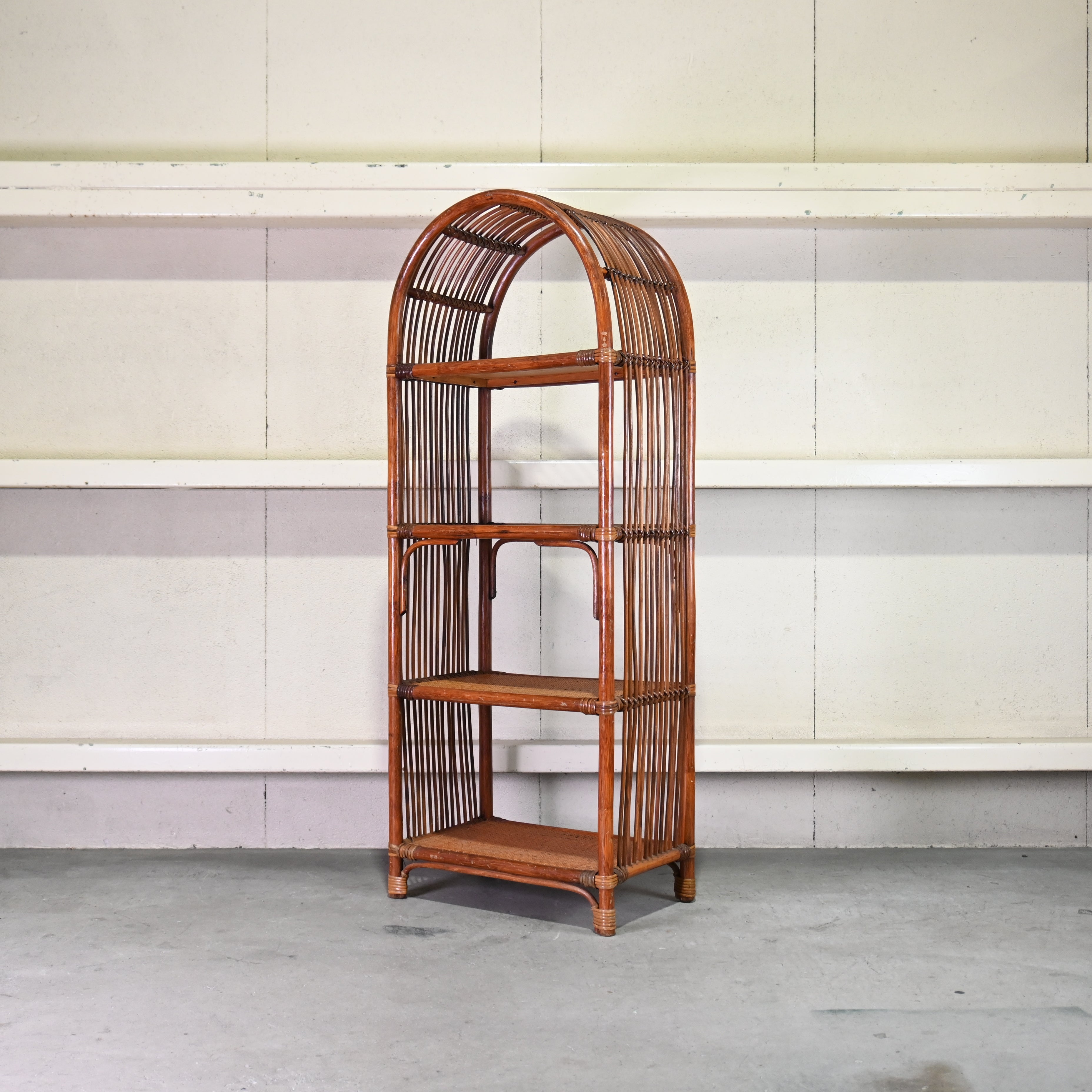 YAMAGIWA Pendant light Bamboo × String Japan vintage Fork art / ヤマギワ ペンダントライト 竹 × ロープ編み ジャパンヴィンテージ フォークアート