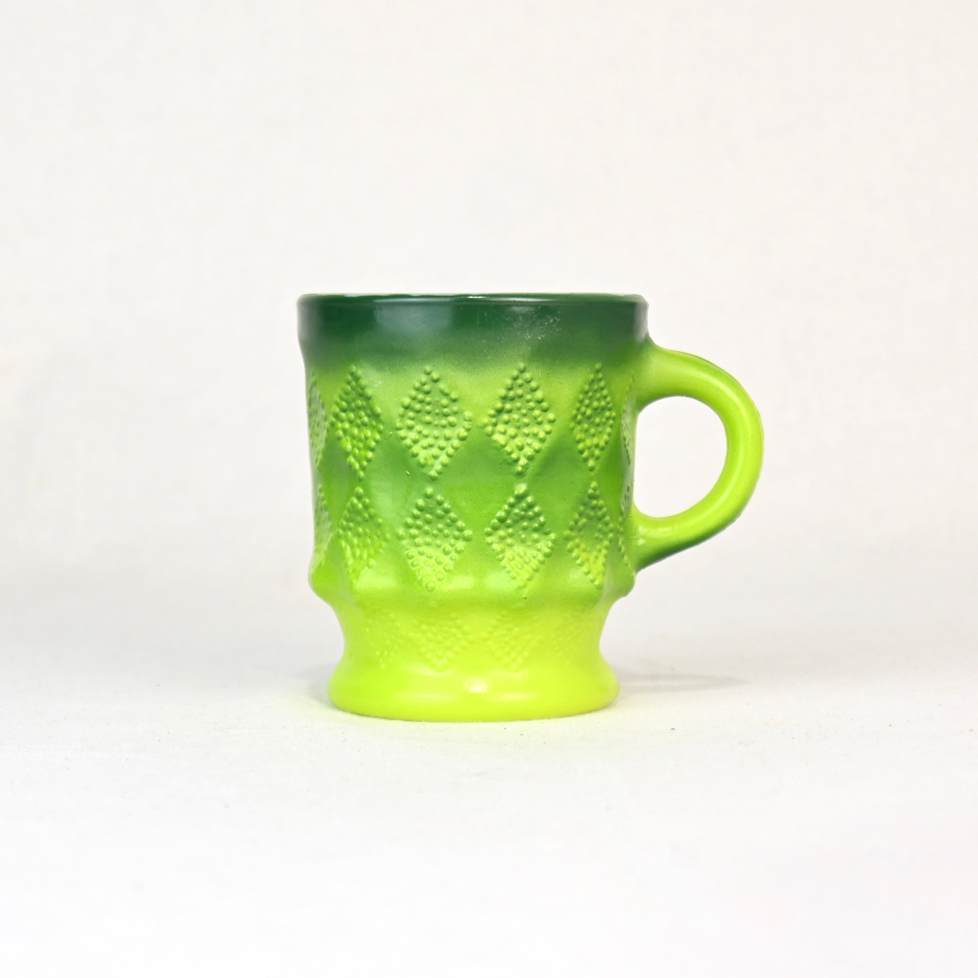 Fire King Kimberly Milk glass Mug Green 1960~1970’s / ファイヤーキング キンバリー ミルクガラス マグカップ グリーン 1960~1970年代