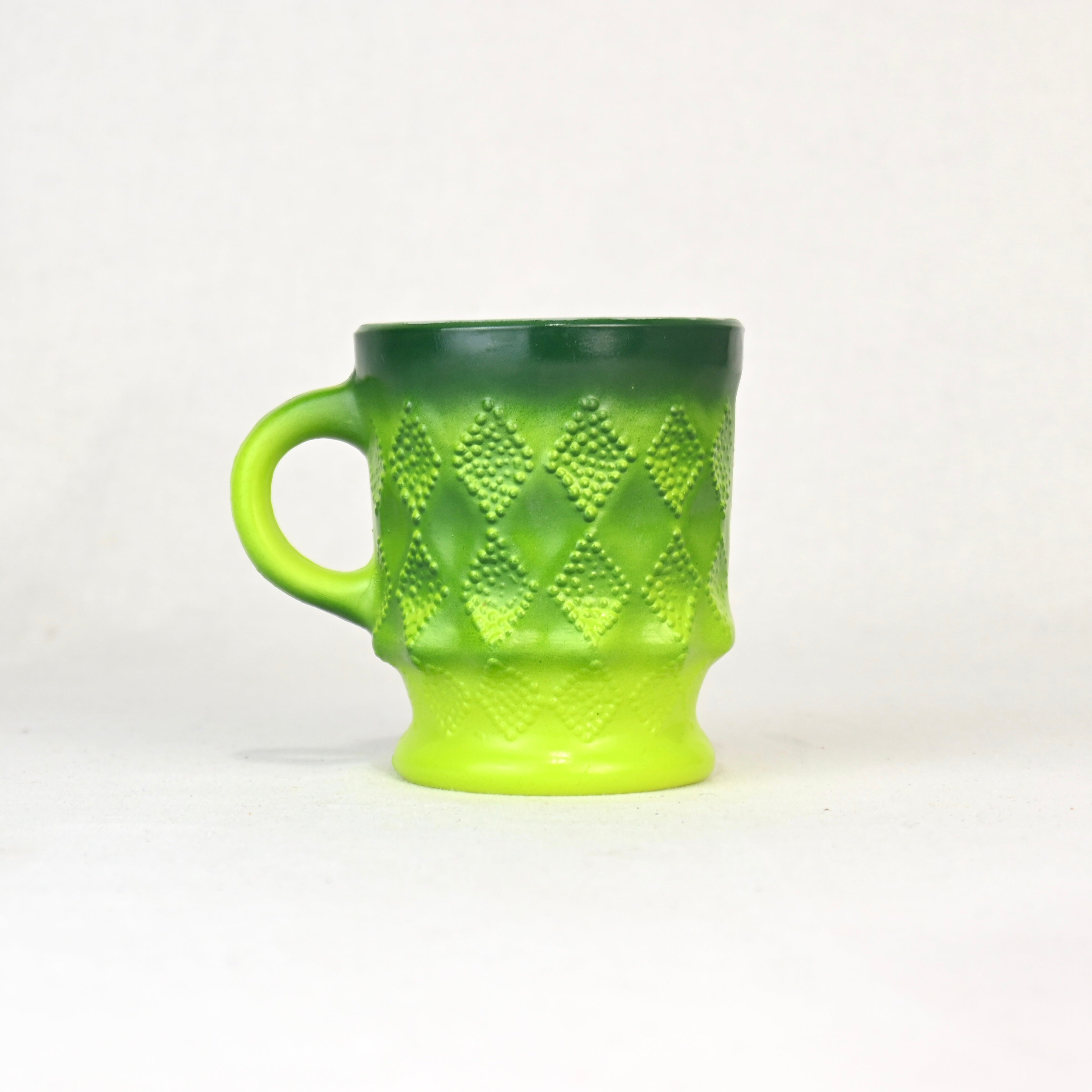 Fire King Kimberly Milk glass Mug Green 1960~1970’s / ファイヤーキング キンバリー ミルクガラス マグカップ グリーン 1960~1970年代