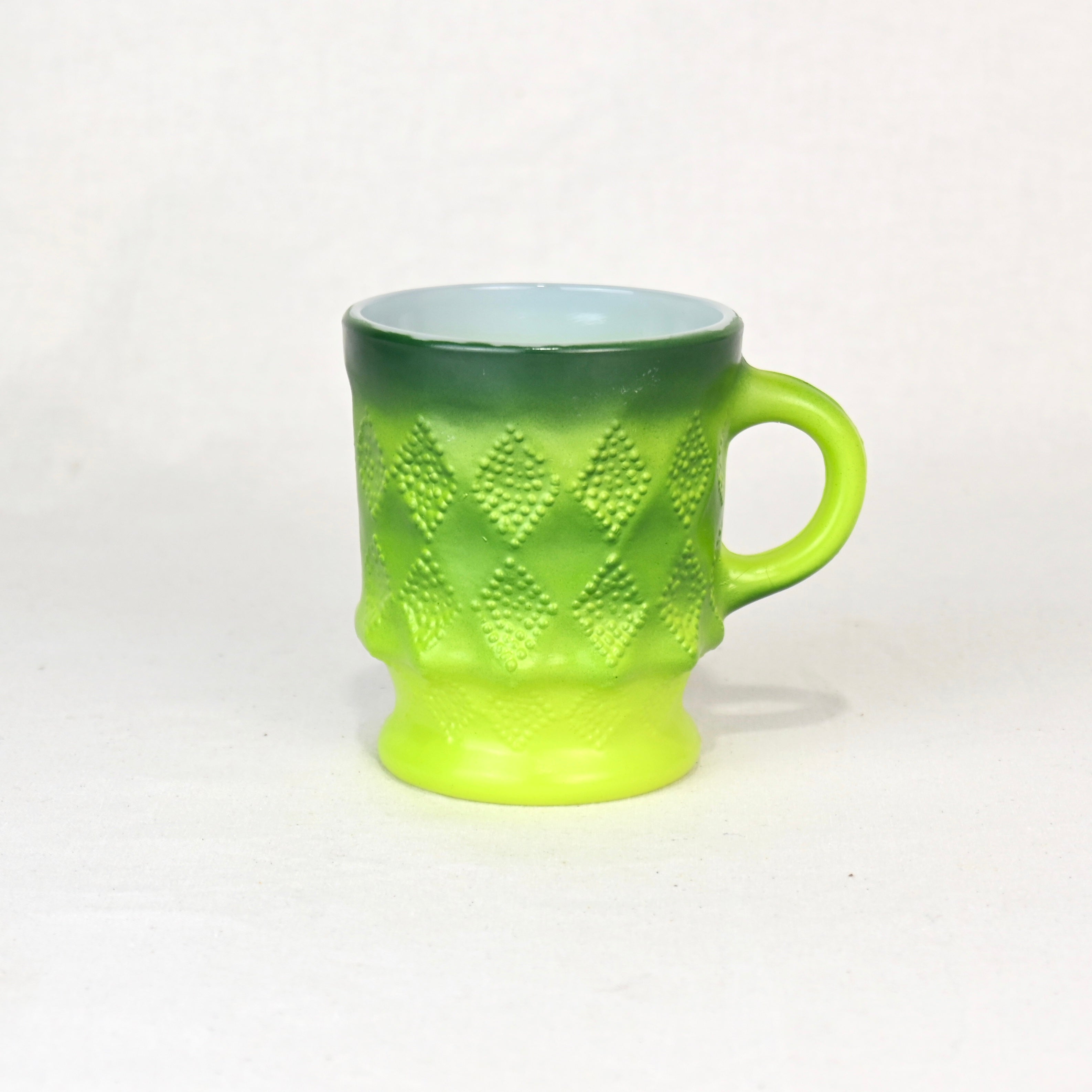 Fire King Kimberly Milk glass Mug Green 1960~1970’s / ファイヤーキング キンバリー ミルクガラス マグカップ グリーン 1960~1970年代