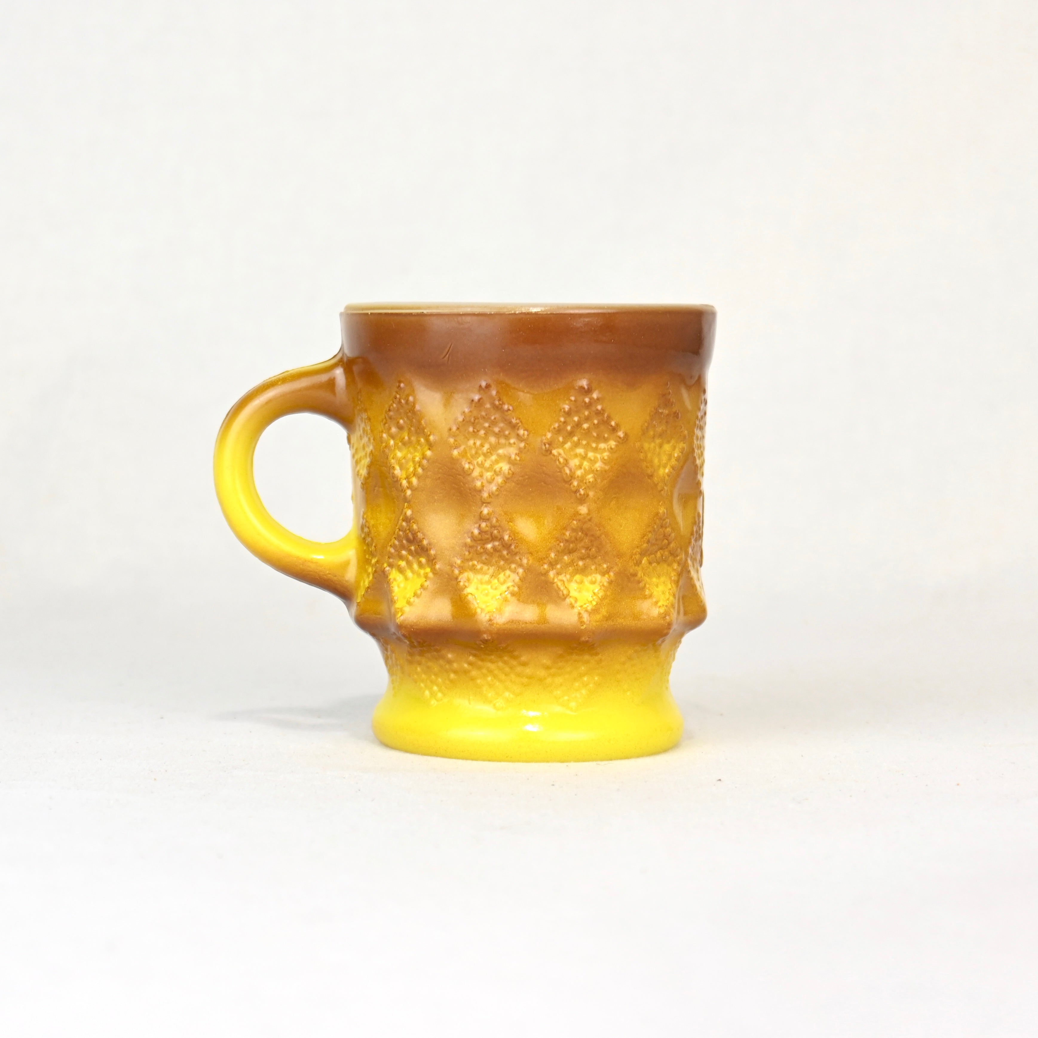 Fire King Kimberly Milk glass Mug Yellow 1960~1970’s / ファイヤーキング キンバリー ミルクガラス マグカップ イエロー 1960~1970年代