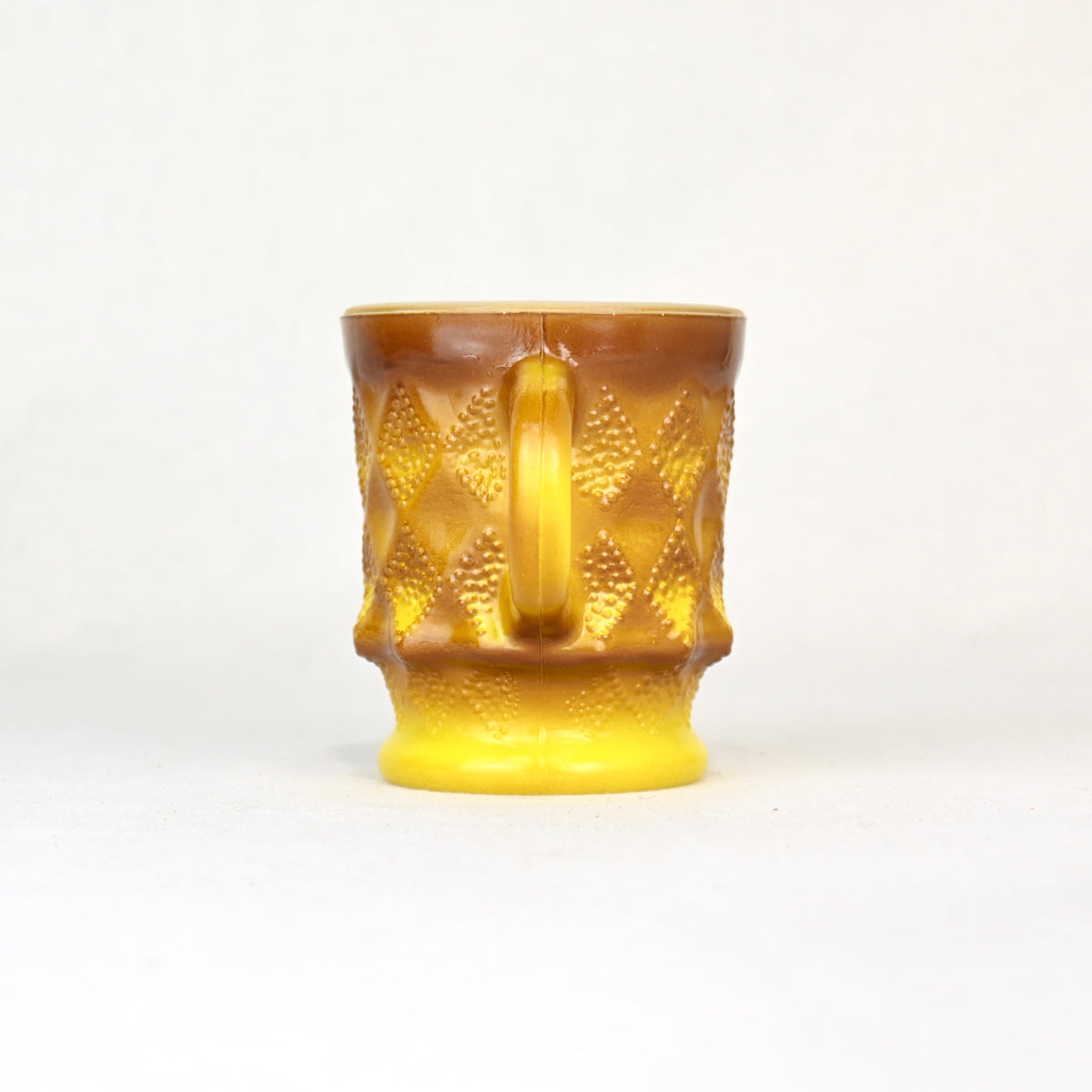 Fire King Kimberly Milk glass Mug Yellow 1960~1970