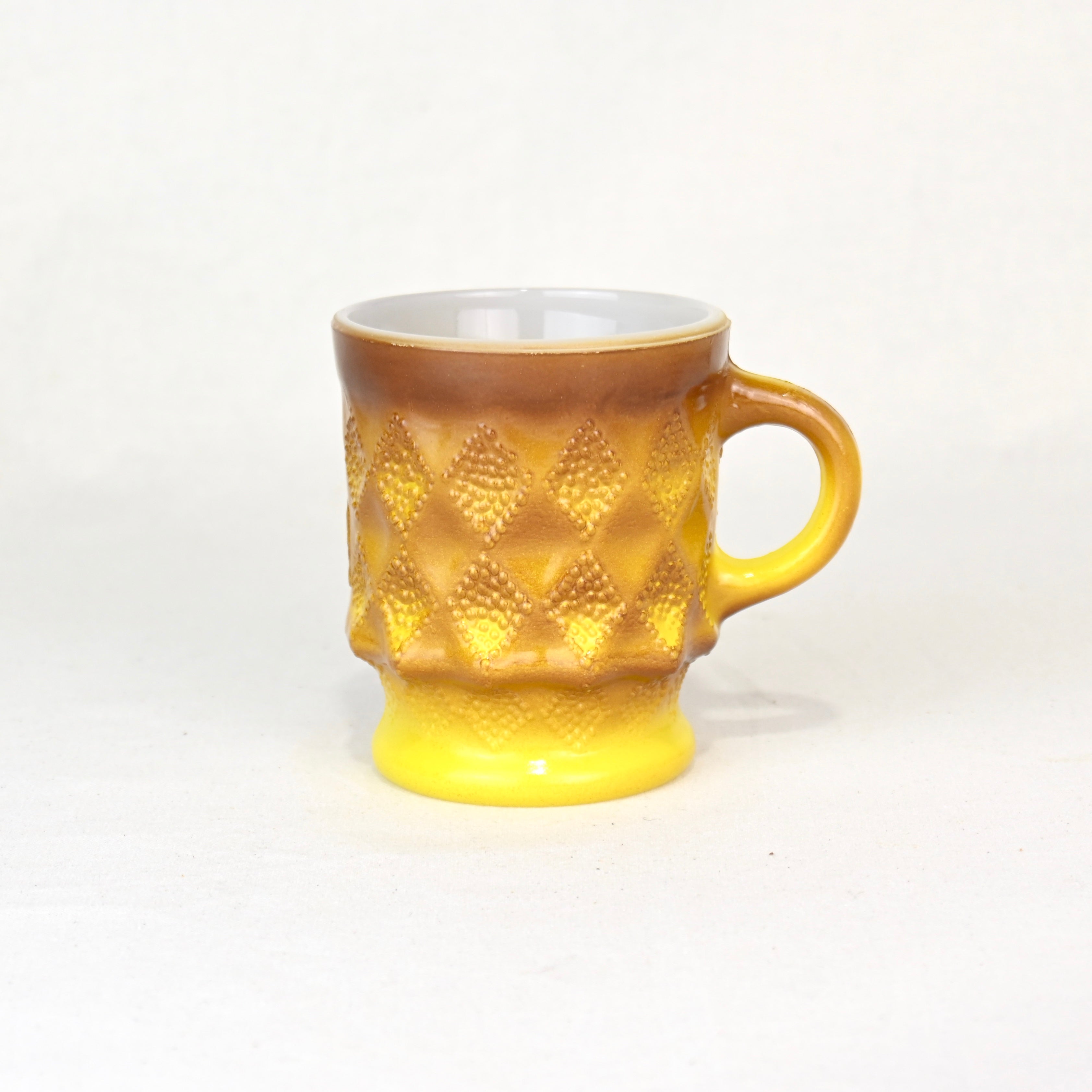 Fire King Kimberly Milk glass Mug Yellow 1960~1970’s / ファイヤーキング キンバリー ミルクガラス マグカップ イエロー 1960~1970年代
