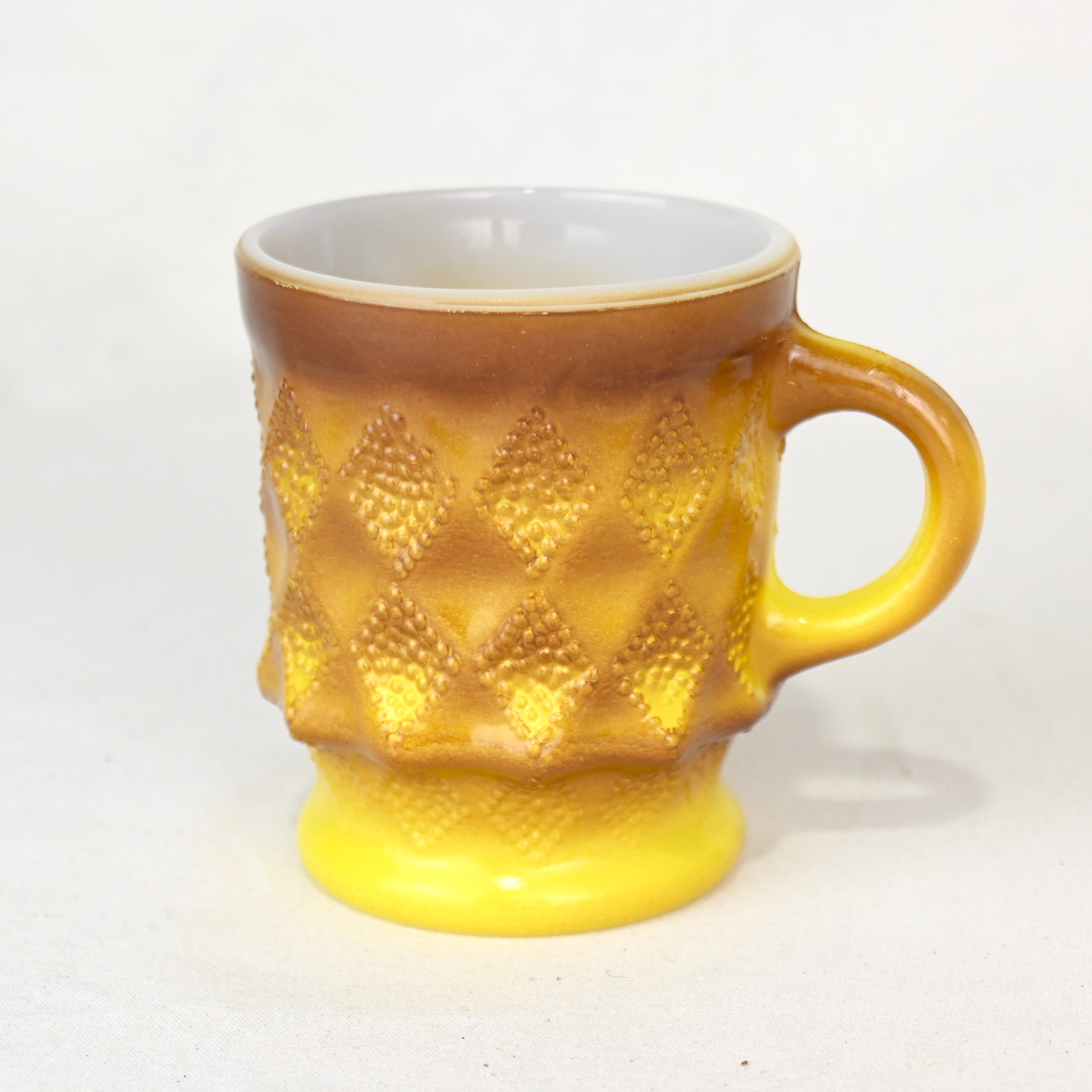 Fire King Kimberly Milk glass Mug Yellow 1960~1970’s / ファイヤーキング キンバリー ミルクガラス マグカップ イエロー 1960~1970年代