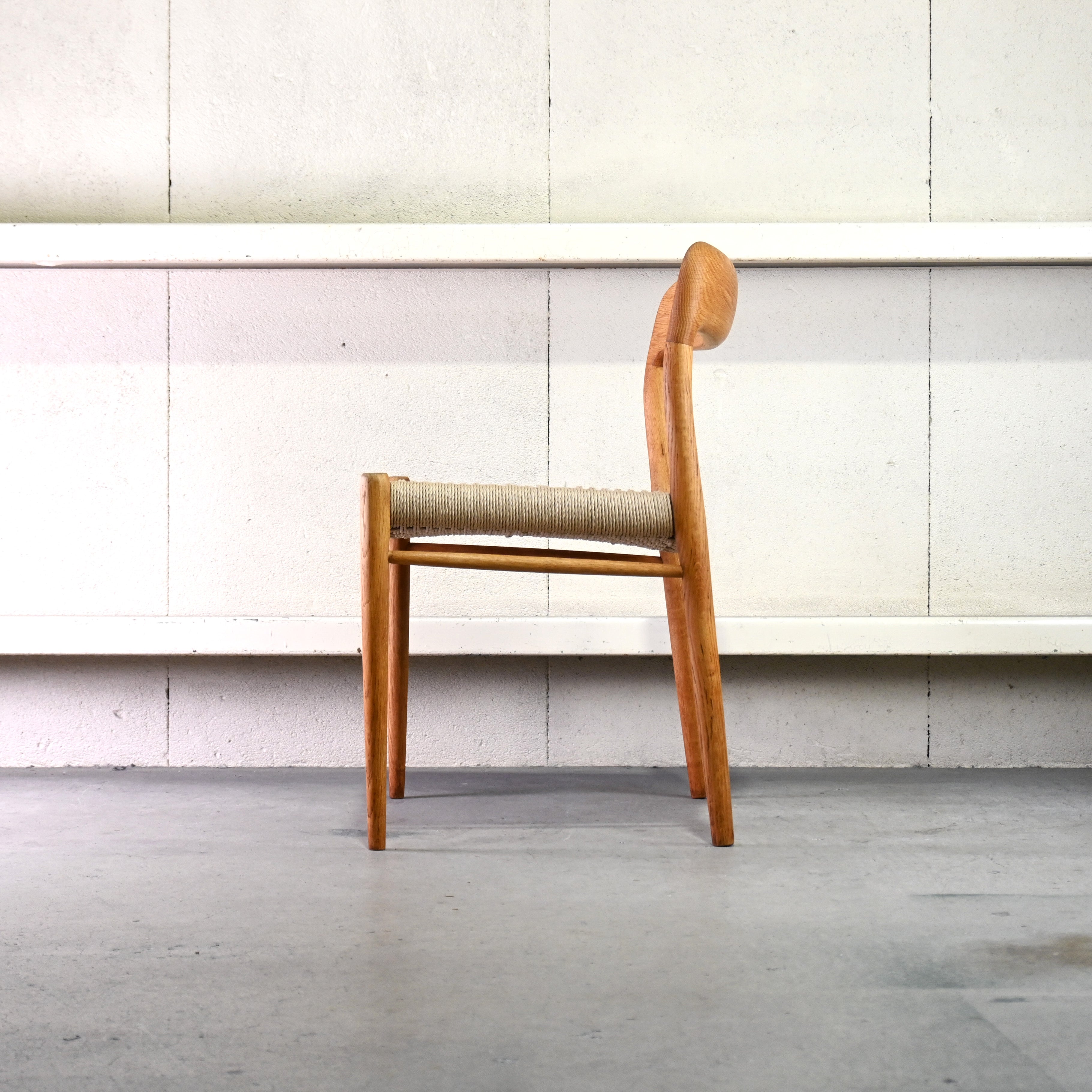 Niels O. Møller J.L. Møllers Møbelfabrik Model No.75 Chair Oak × Paper code Remake Danish vintage Scandinavian design / ニールス・オット・モラー J.L.モラー 75チェア オーク材 × ペーパーコード リメイク デンマークヴィンテージ 北欧デザイン