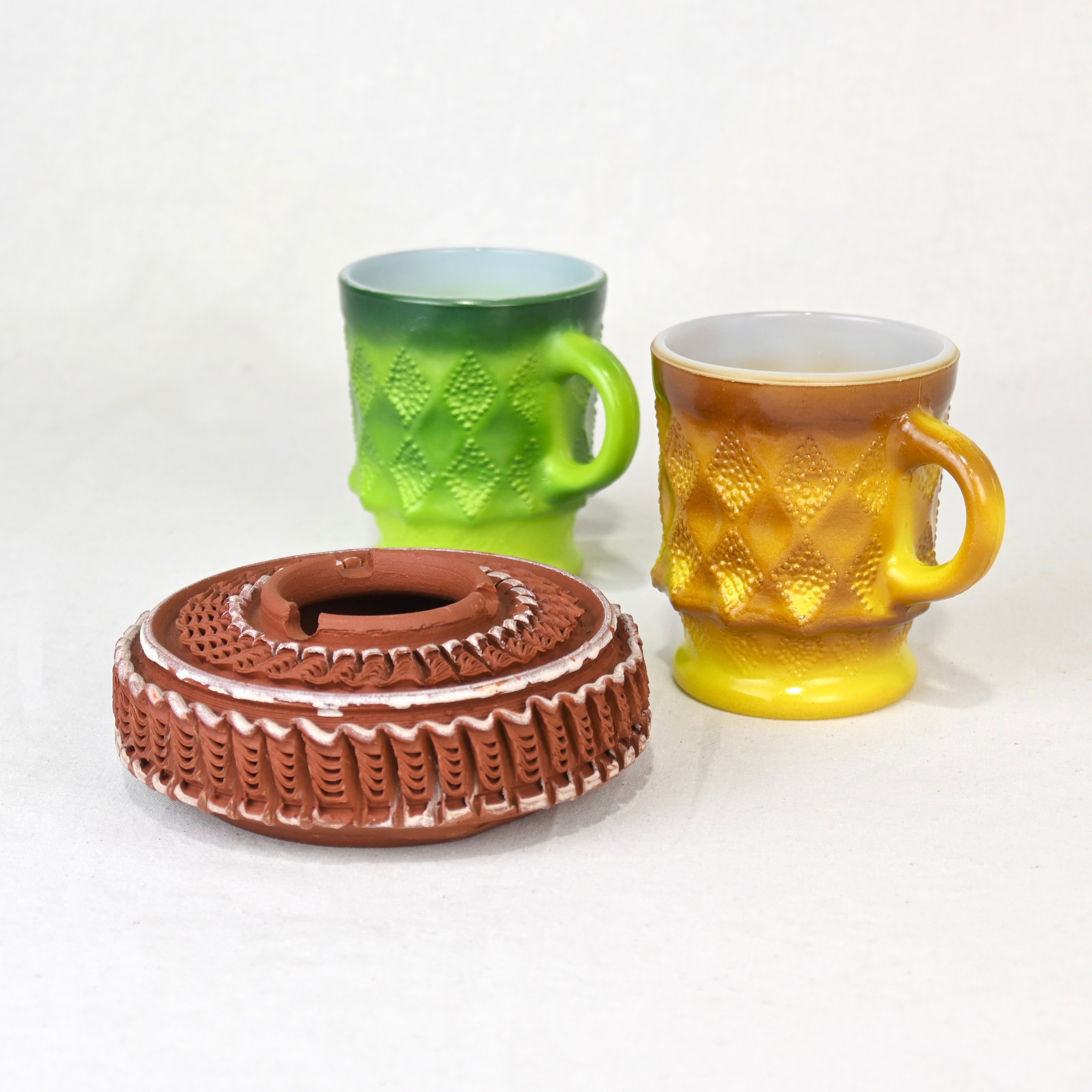 Fire King Kimberly Milk glass Mug Yellow 1960~1970’s / ファイヤーキング キンバリー ミルクガラス マグカップ イエロー 1960~1970年代