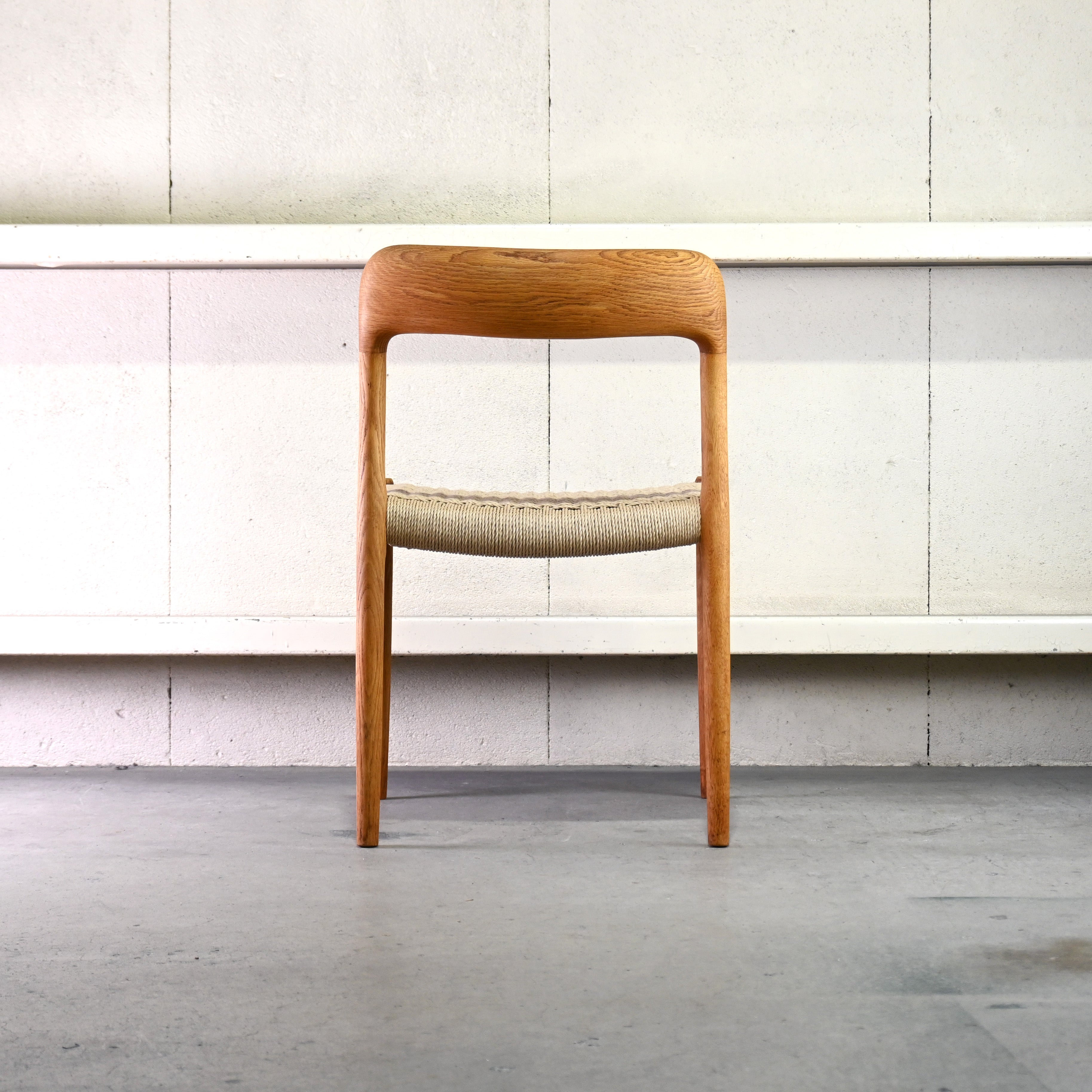 Niels O. Møller J.L. Møllers Møbelfabrik Model No.75 Chair Oak × Paper code Remake Danish vintage Scandinavian design / ニールス・オット・モラー J.L.モラー 75チェア オーク材 × ペーパーコード リメイク デンマークヴィンテージ 北欧デザイン