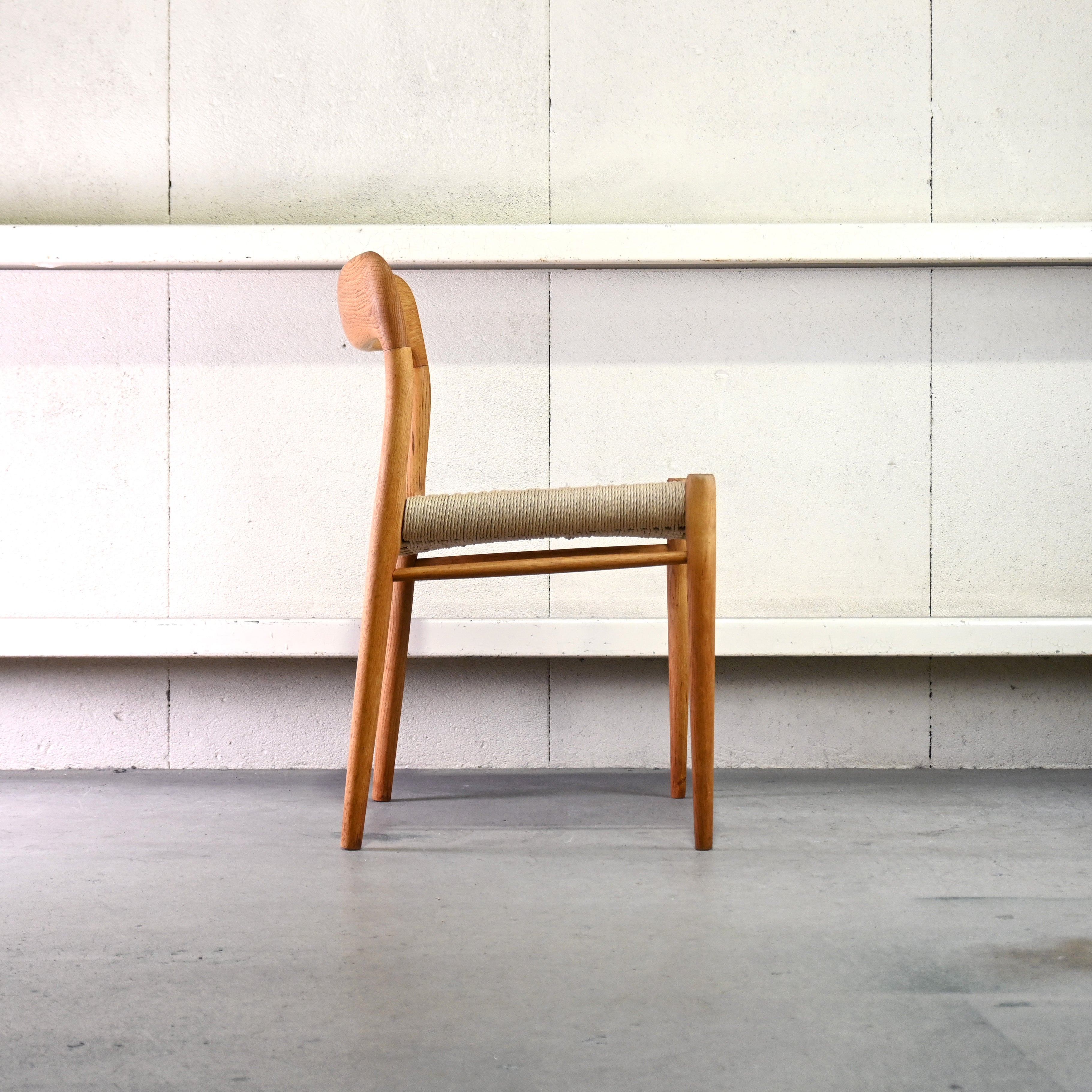 Niels O. Møller J.L. Møllers Møbelfabrik Model No.75 Chair Oak × Paper code Remake Danish vintage Scandinavian design / ニールス・オット・モラー J.L.モラー 75チェア オーク材 × ペーパーコード リメイク デンマークヴィンテージ 北欧デザイン