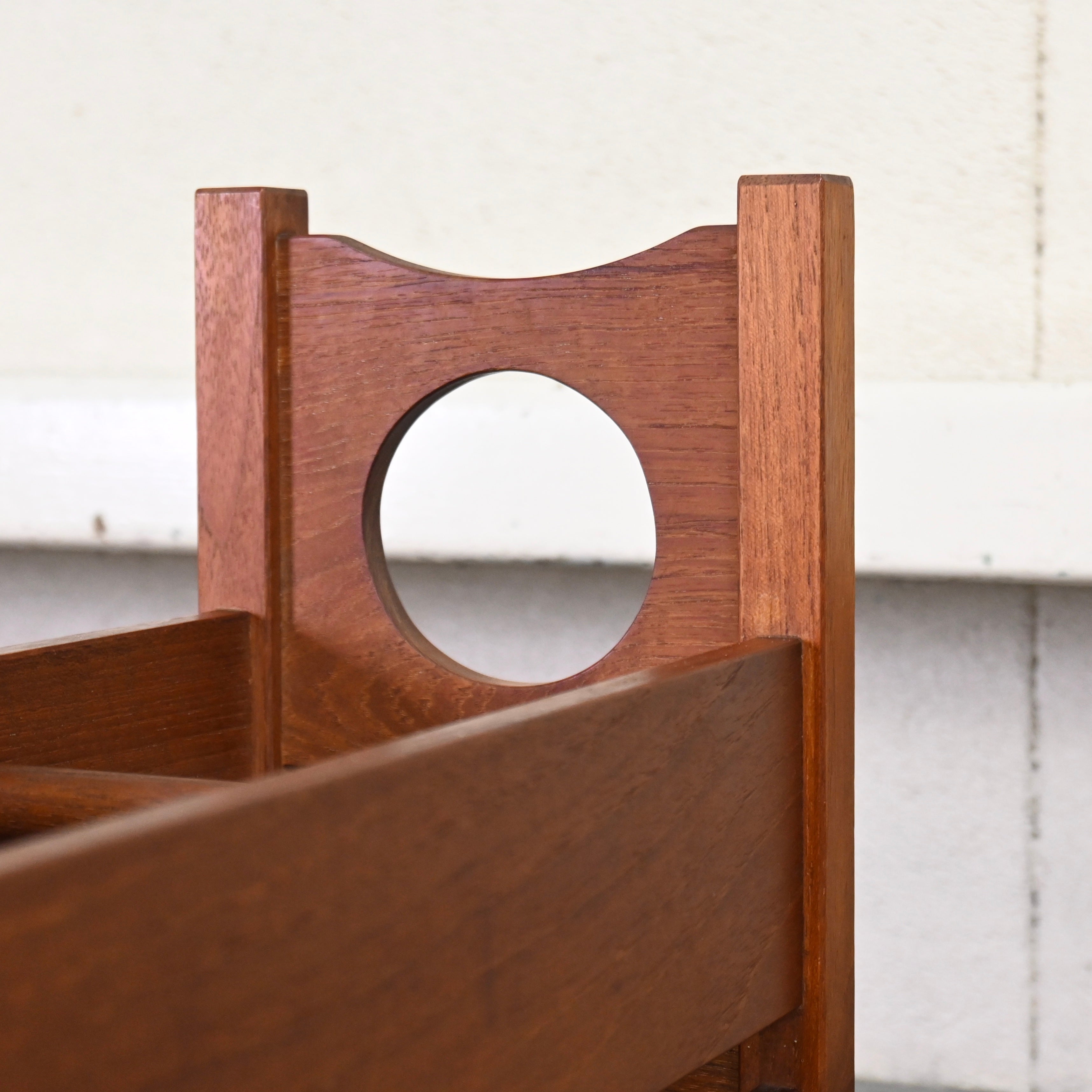 Teak wood Slipper rack Five pairs Japanese modern Scandinavian design / チーク材 スリッパラック 5列 ジャパニーズモダン 北欧デザイン