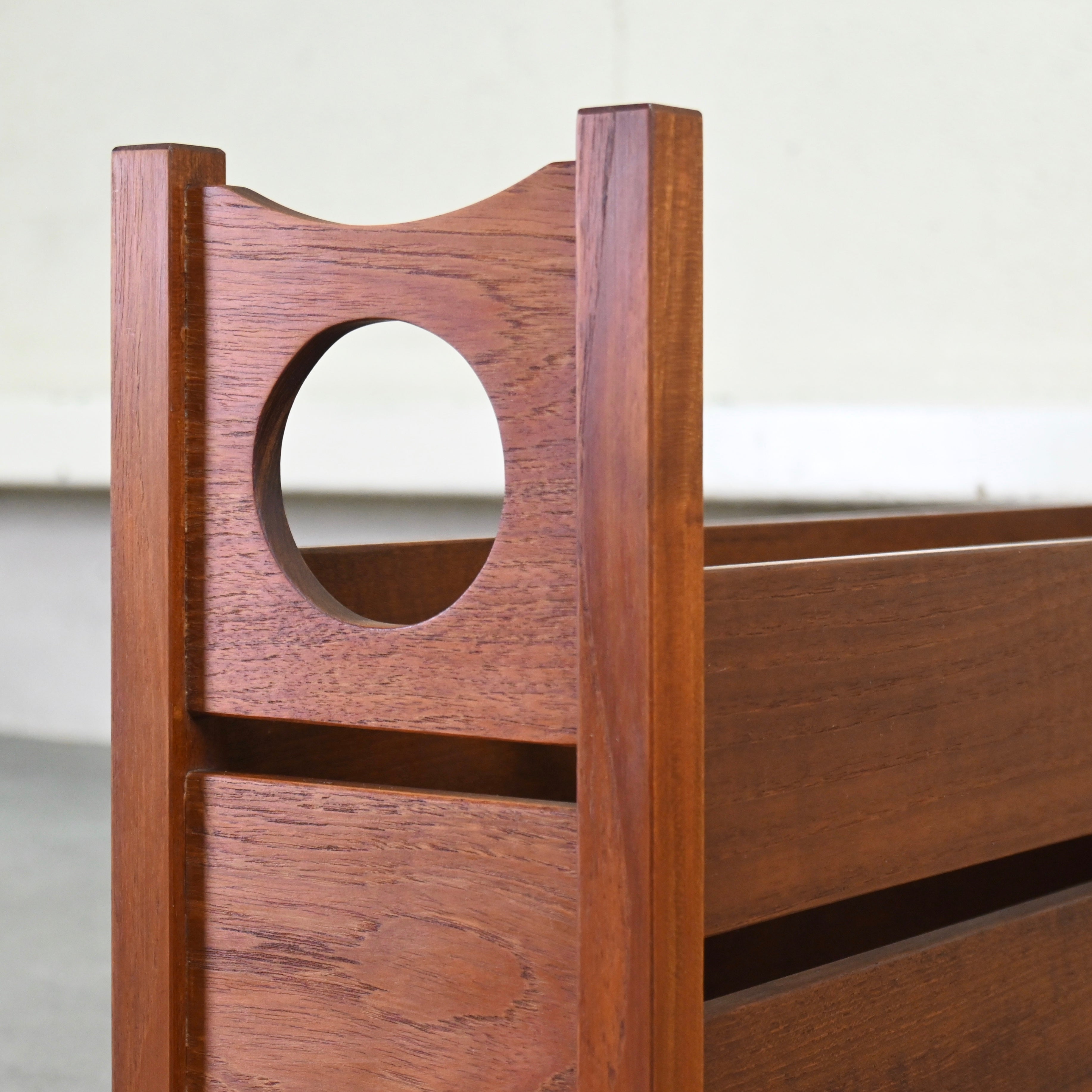 Teak wood Slipper rack Five pairs Japanese modern Scandinavian design / チーク材 スリッパラック 5列 ジャパニーズモダン 北欧デザイン