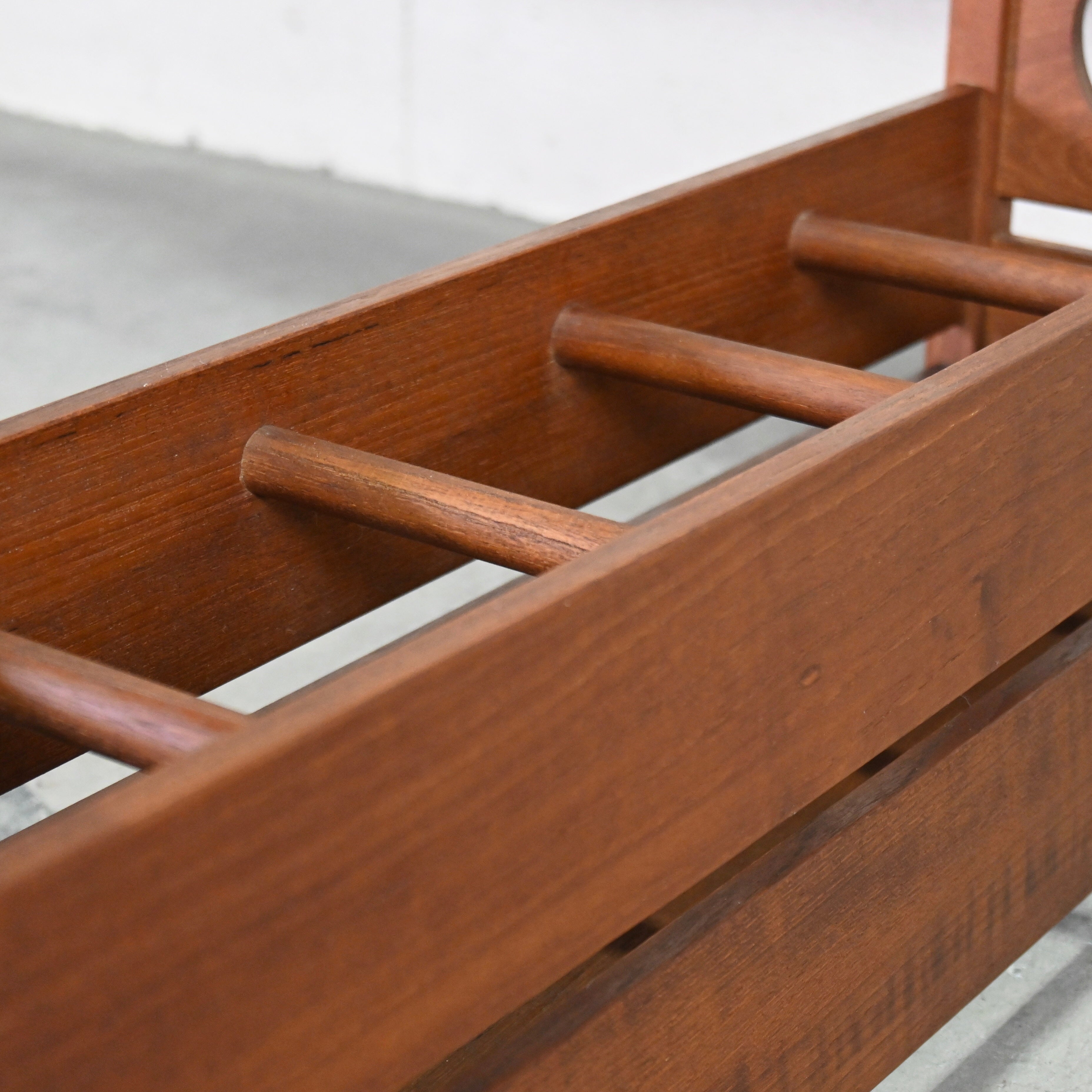 Teak wood Slipper rack Five pairs Japanese modern Scandinavian design / チーク材 スリッパラック 5列 ジャパニーズモダン 北欧デザイン