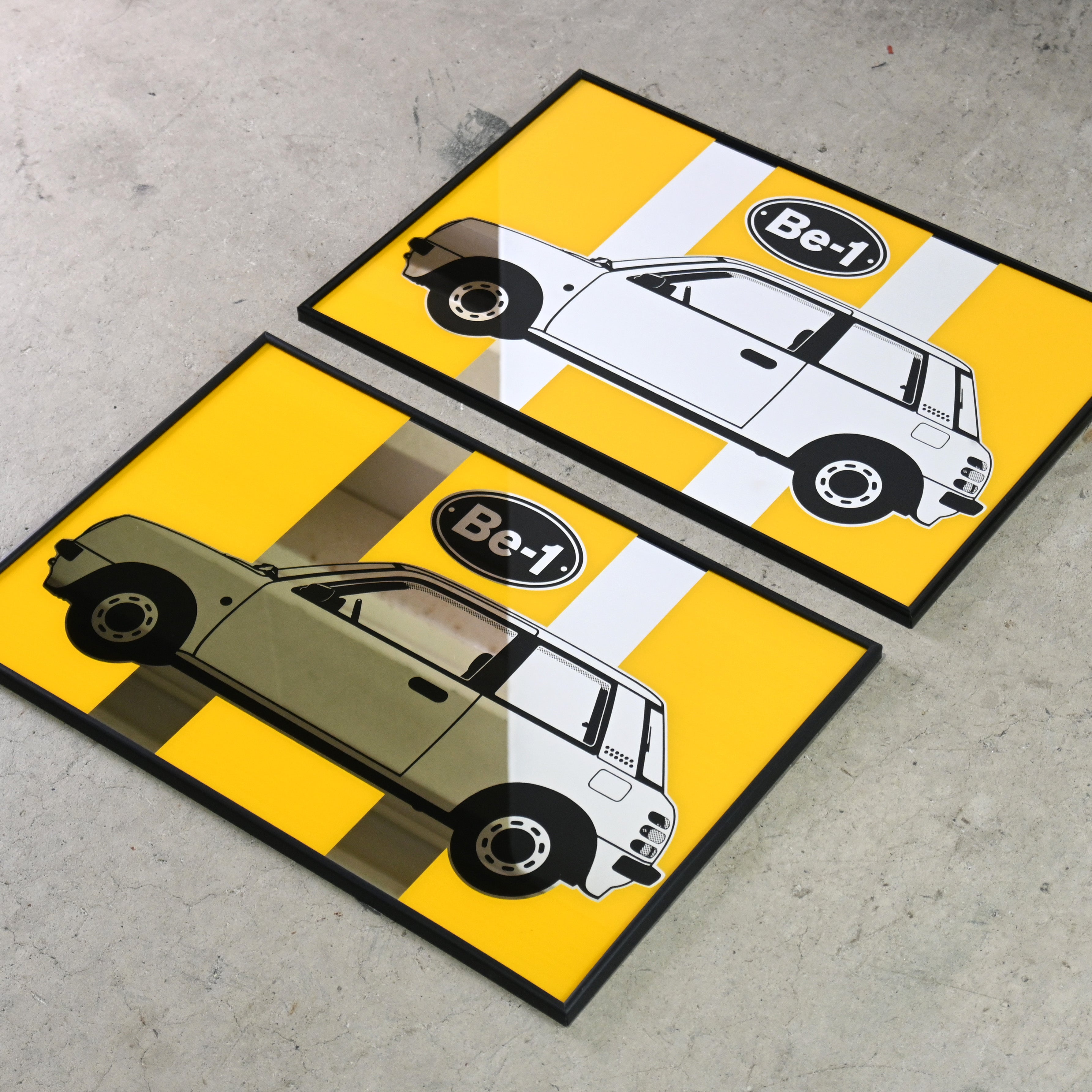 NISSAN Be-1 Pub mirror 1980’s Japanese pike car Retro pop / 日産 ビーワン パブミラー 1980年代 パイクカー レトロポップ