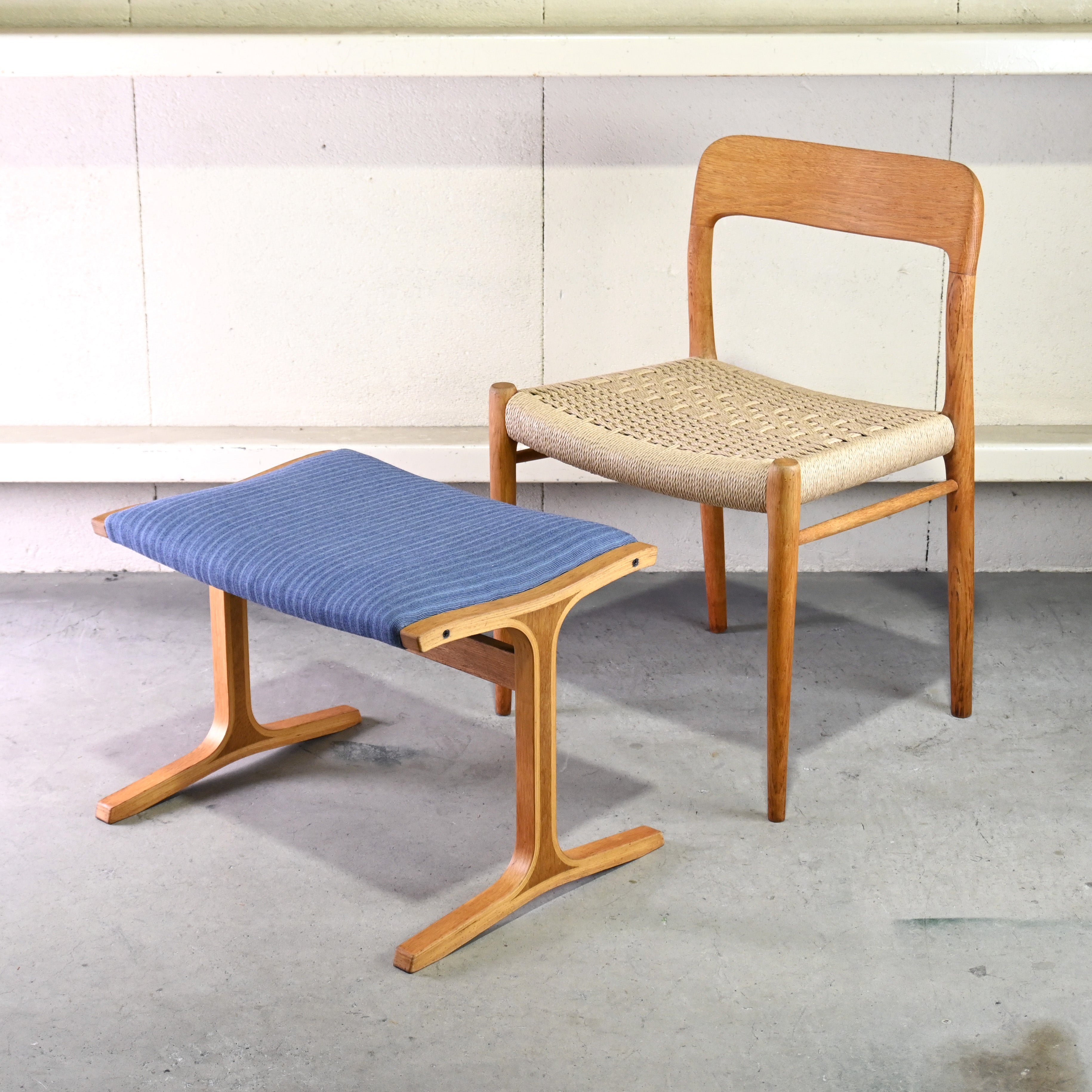 Niels O. Møller J.L. Møllers Møbelfabrik Model No.75 Chair Oak × Paper code Remake Danish vintage Scandinavian design / ニールス・オット・モラー J.L.モラー 75チェア オーク材 × ペーパーコード リメイク デンマークヴィンテージ 北欧デザイン
