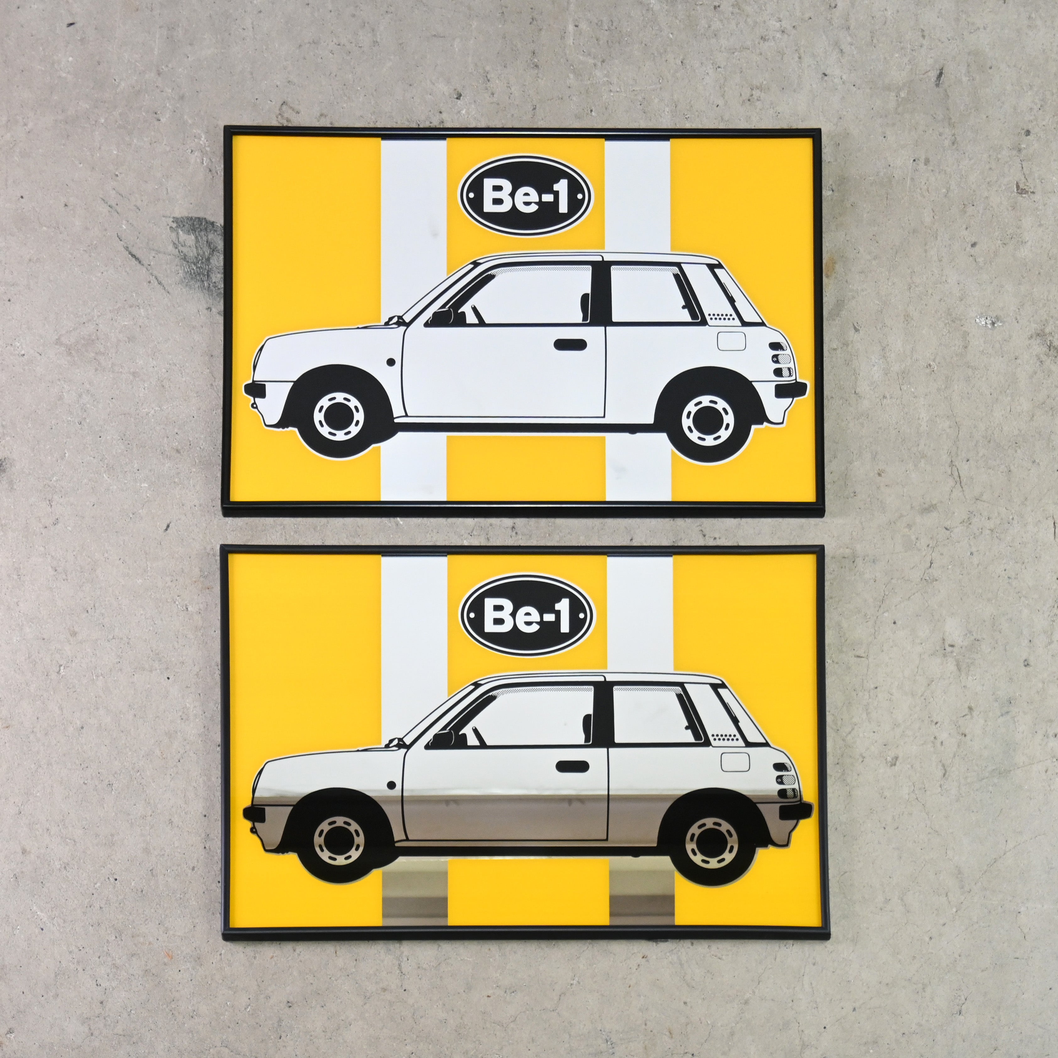 NISSAN Be-1 Pub mirror 1980’s Japanese pike car Retro pop / 日産 ビーワン パブミラー 1980年代 パイクカー レトロポップ