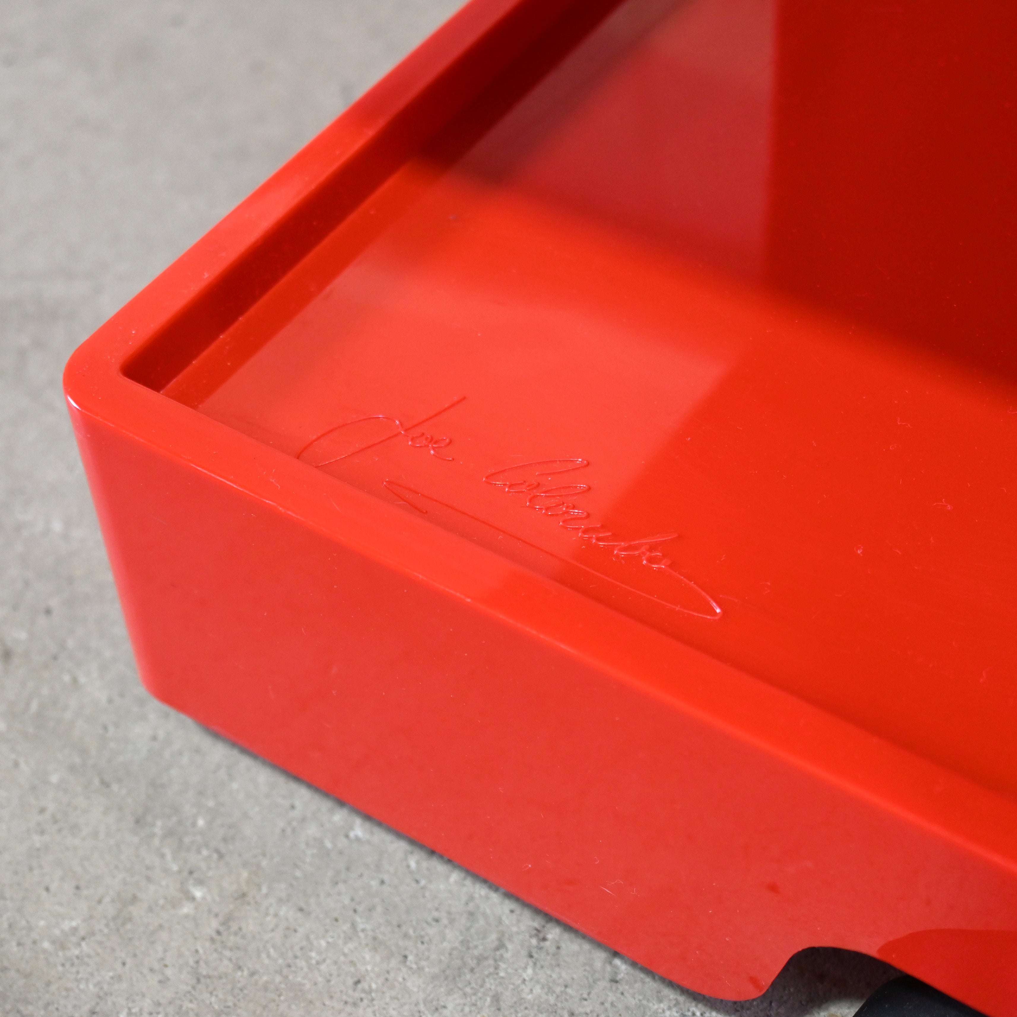 B-LINE Boby Wagon Red Joe Colombo Italian modern design / ビーライン ボビーワゴン レッド 3段3トレイ ジョエ コロンボ イタリアンモダンデザイン