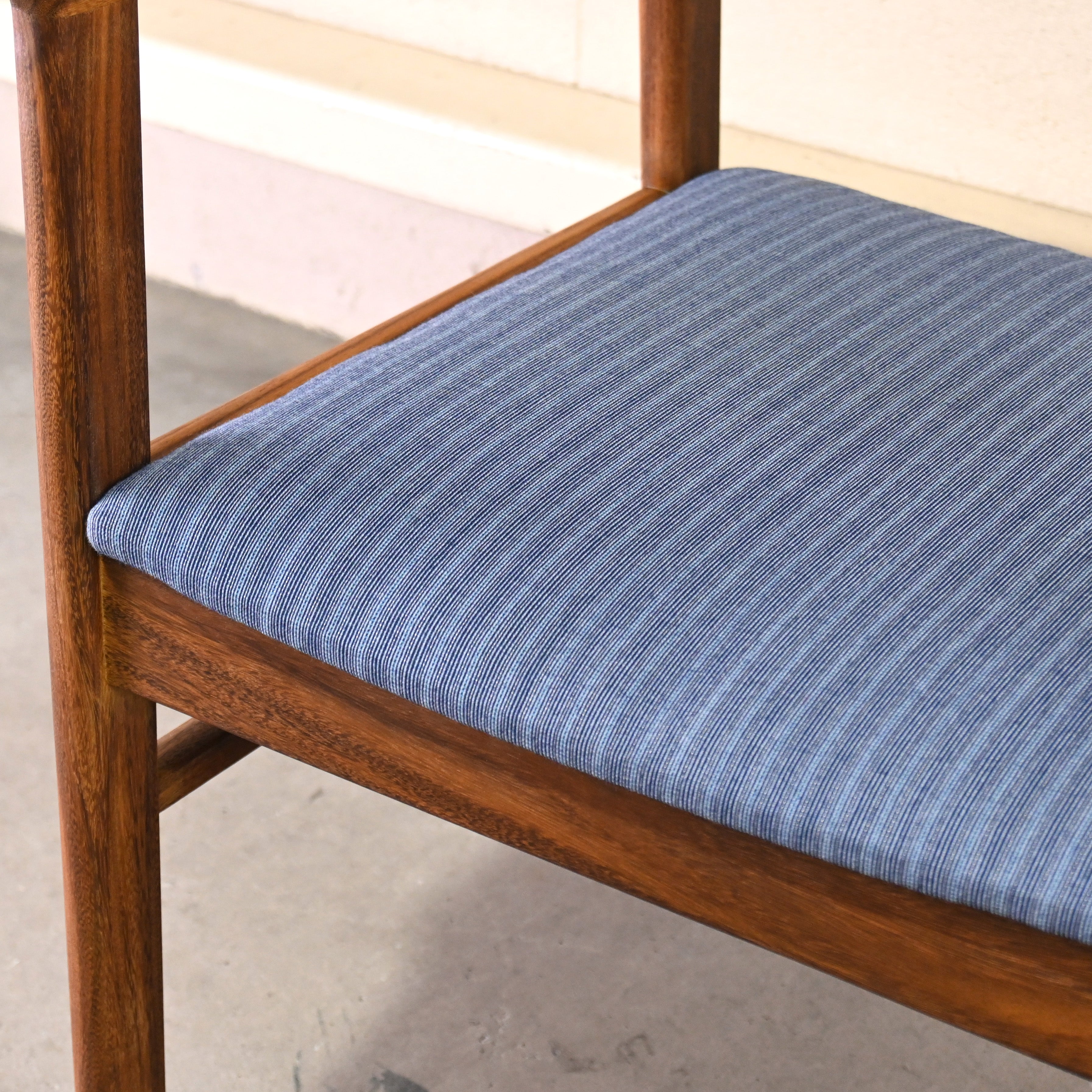 Sampei Design Teakwood Dining chair Remake UK fabric 1960~1970's Japanese modern Scandinavian design / 三平興業研究所 チーク材 ダイニングチェア リメイク 英国生地 1960~1970's ジャパニーズモダン 北欧デザイン