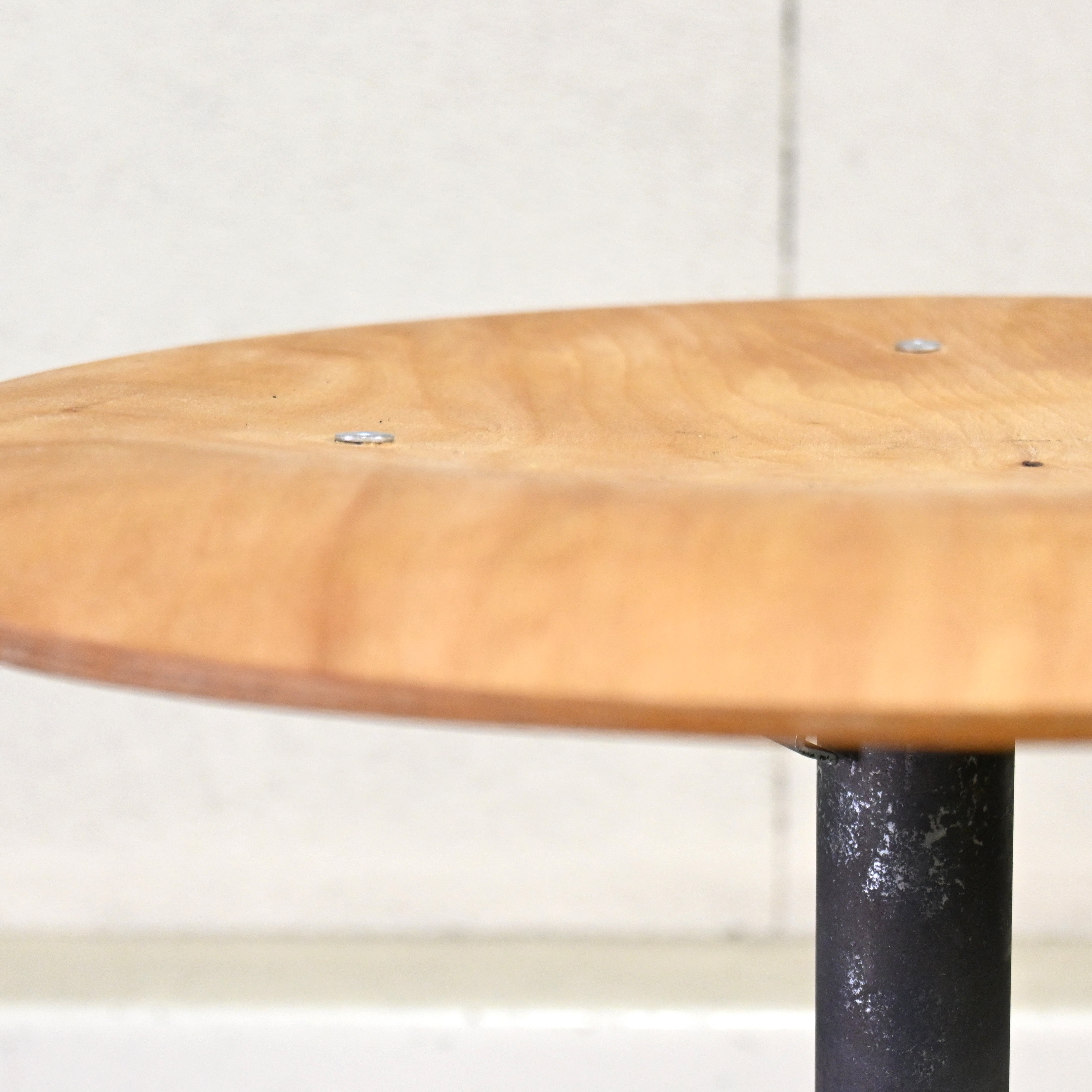 Vintage Iron × Maple Caster stool Industrial Modern design / ヴィンテージ アイアン × メイプル材 キャスタースツール インダストリアル モダンデザイン