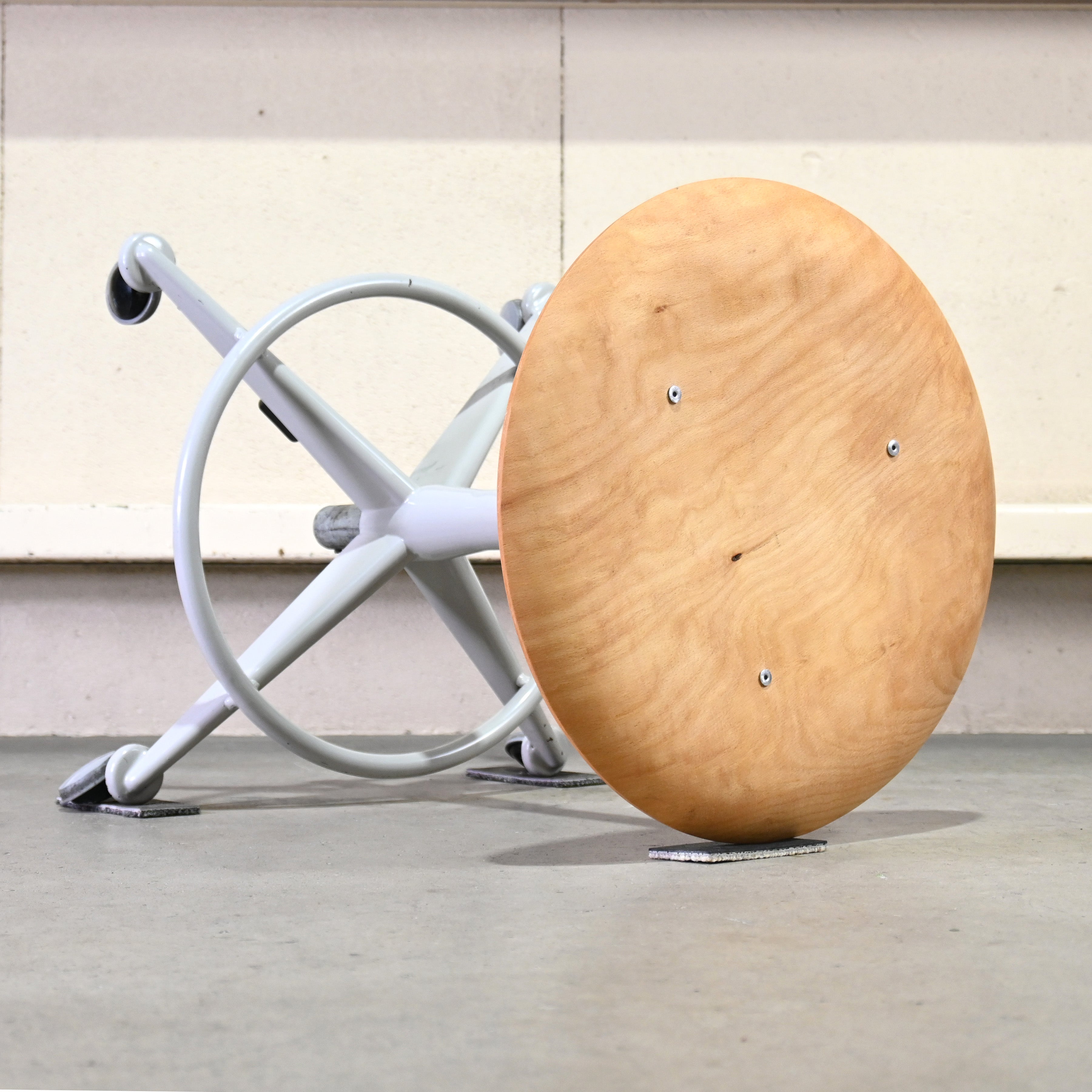 Vintage Iron × Maple Caster stool Industrial Modern design / ヴィンテージ アイアン × メイプル材 キャスタースツール インダストリアル モダンデザイン