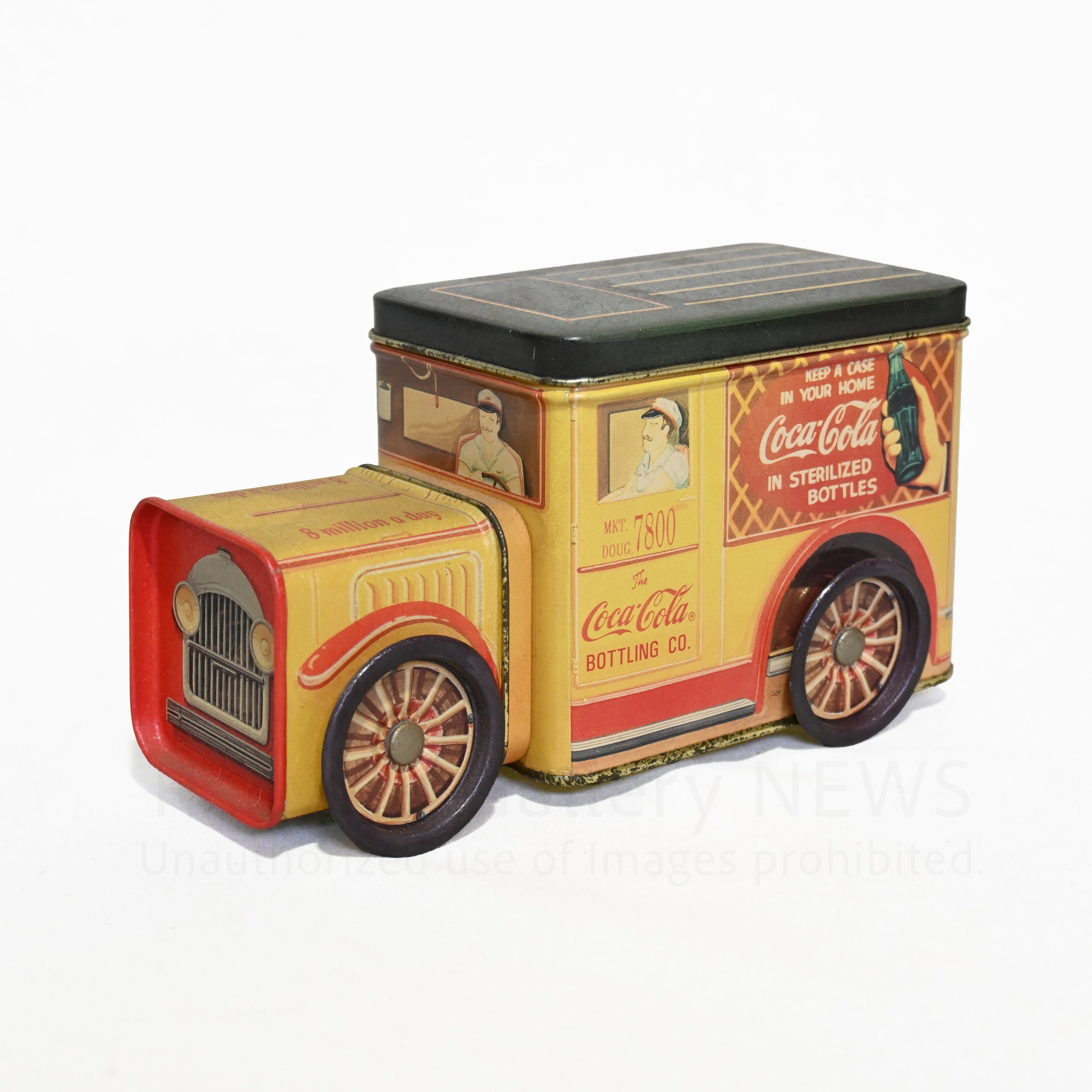 Coca-Cola Truck Tin Can 1990s Vintage Retro / コカコーラ トラック ブリキ缶 1990年代 ヴィンテージ レトロ