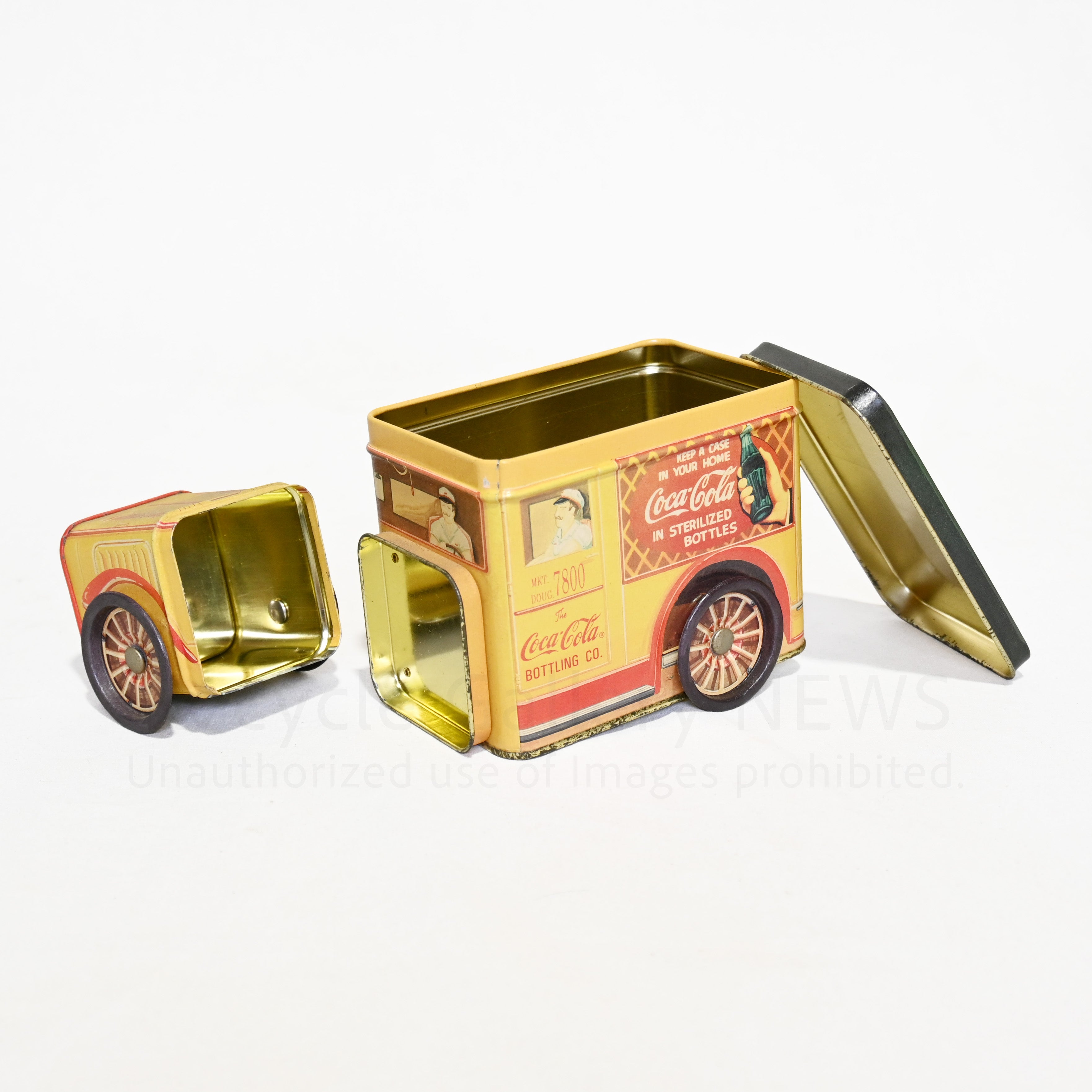 Coca-Cola Truck Tin Can 1990s Vintage Retro / コカコーラ トラック ブリキ缶 1990年代 ヴィンテージ レトロ