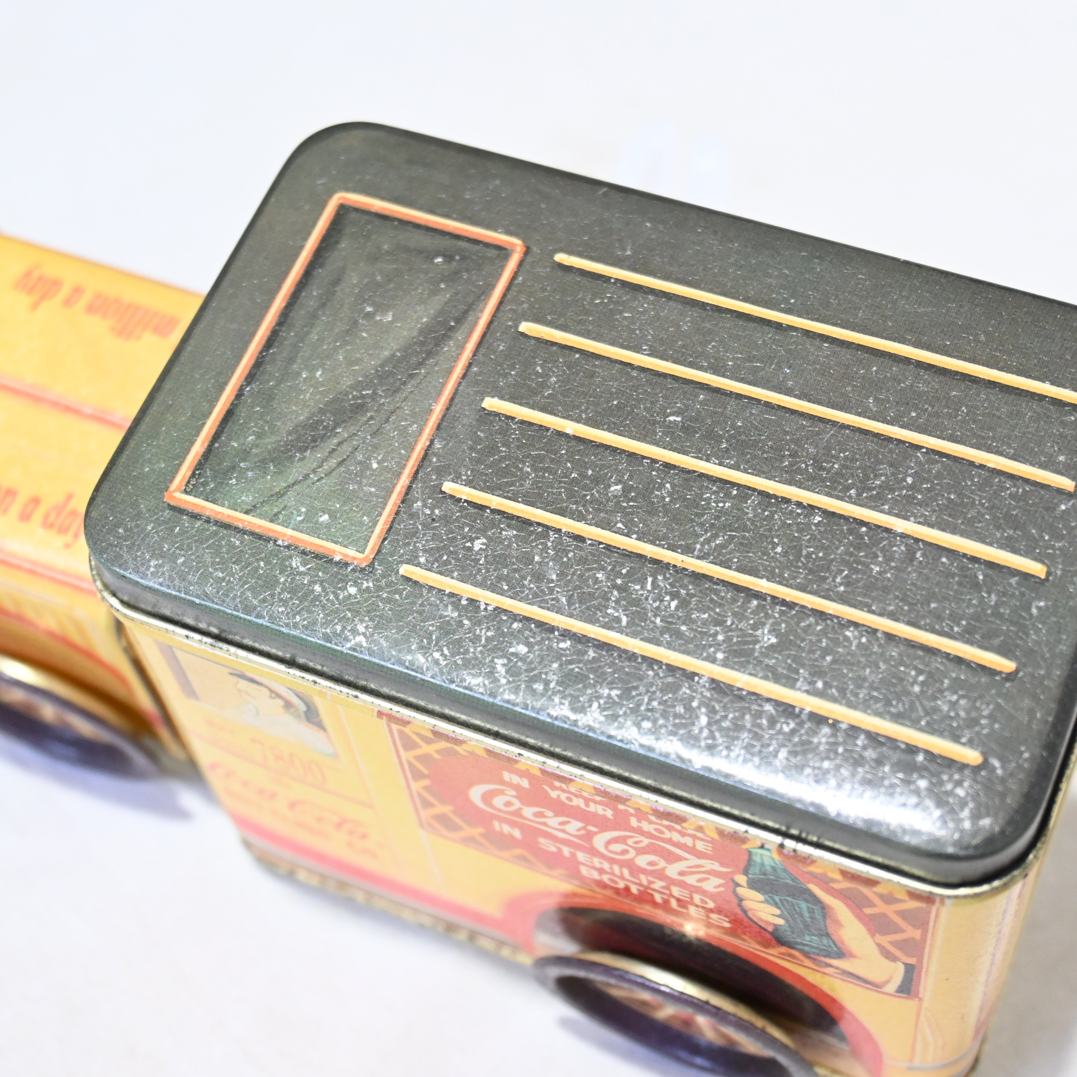 Coca-Cola Truck Tin Can 1990s Vintage Retro / コカコーラ トラック ブリキ缶 1990年代 ヴィンテージ レトロ