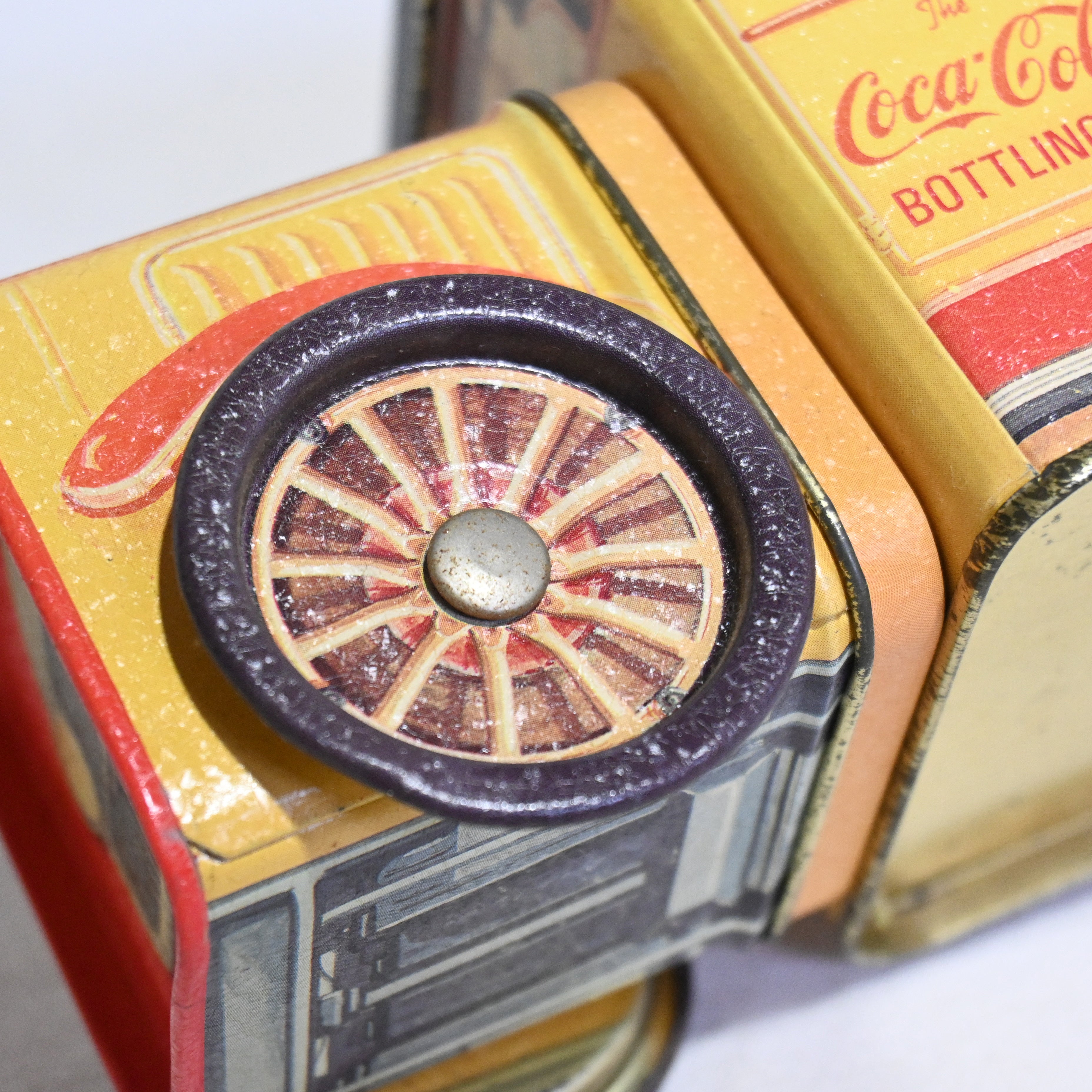 Coca-Cola Truck Tin Can 1990s Vintage Retro / コカコーラ トラック ブリキ缶 1990年代 ヴィンテージ レトロ