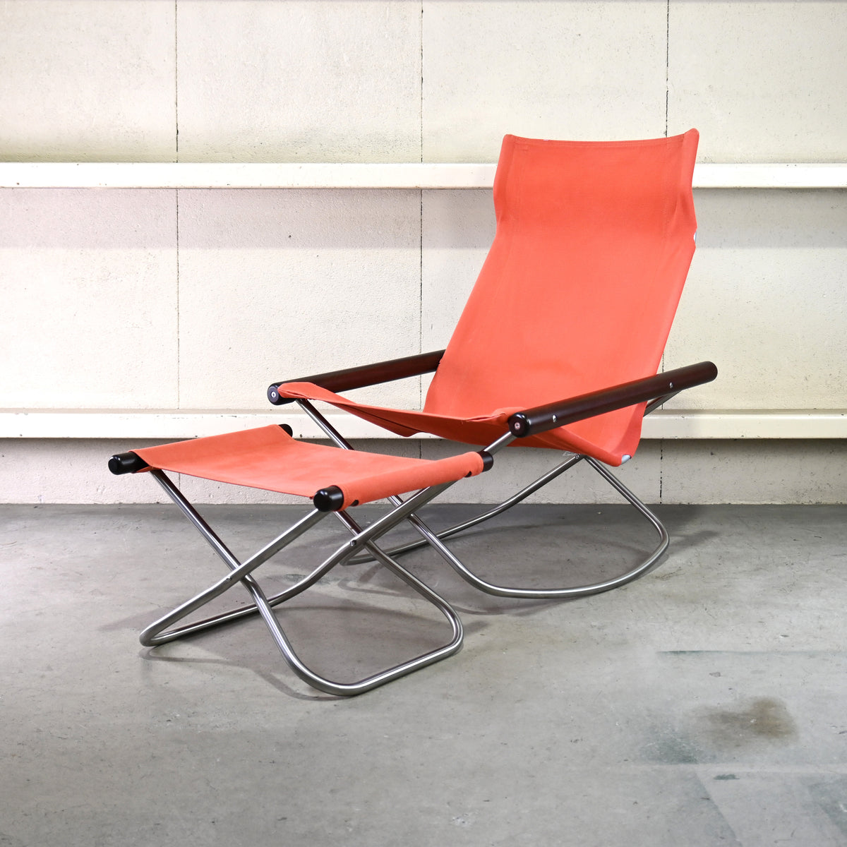 Nychair X Rocking chair & Ottoman set Dark brown × Blick Takeshi 