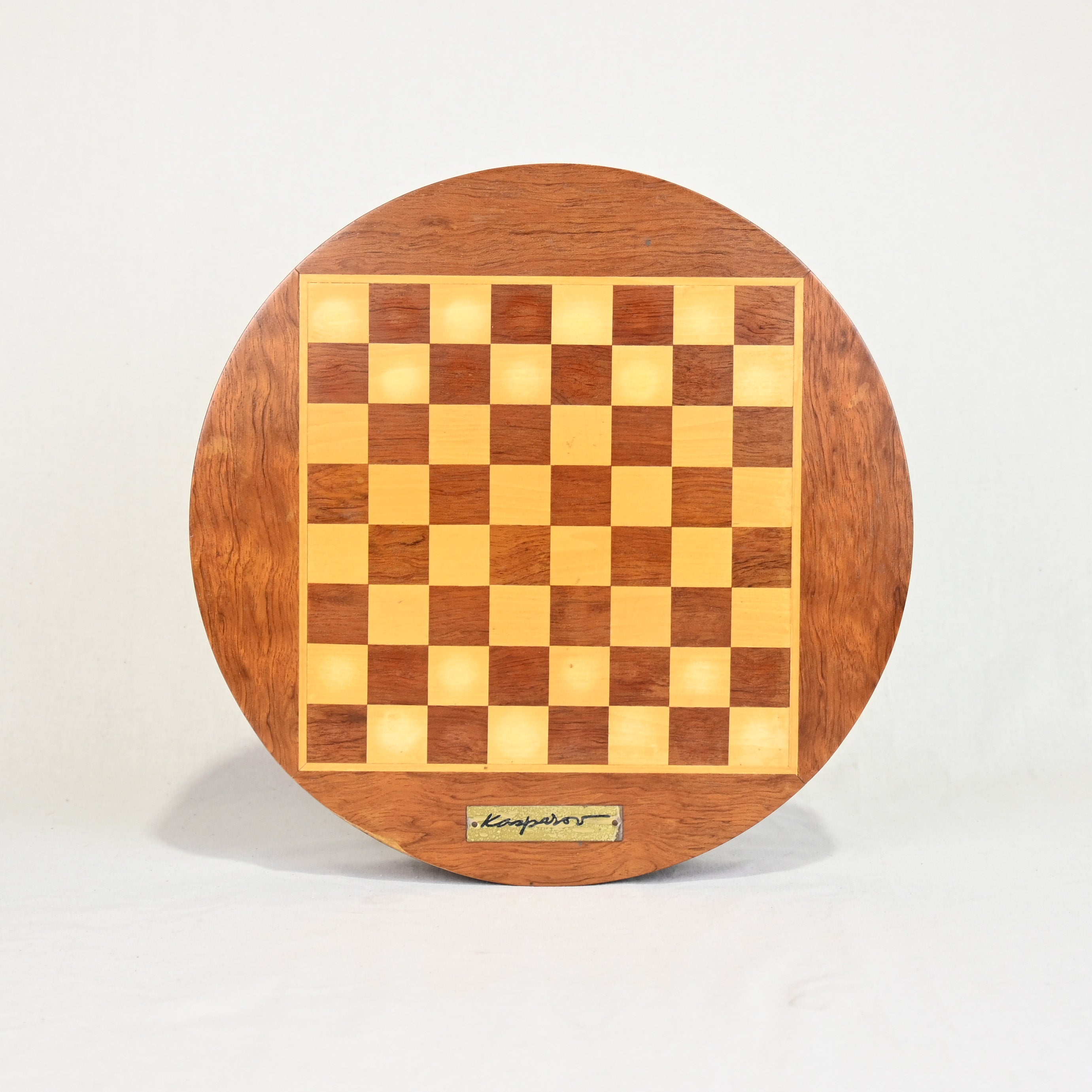 KASPAROV Circular Wood Chess set / ガルリ・カスパロフ 円形 木製 チェスボードセット