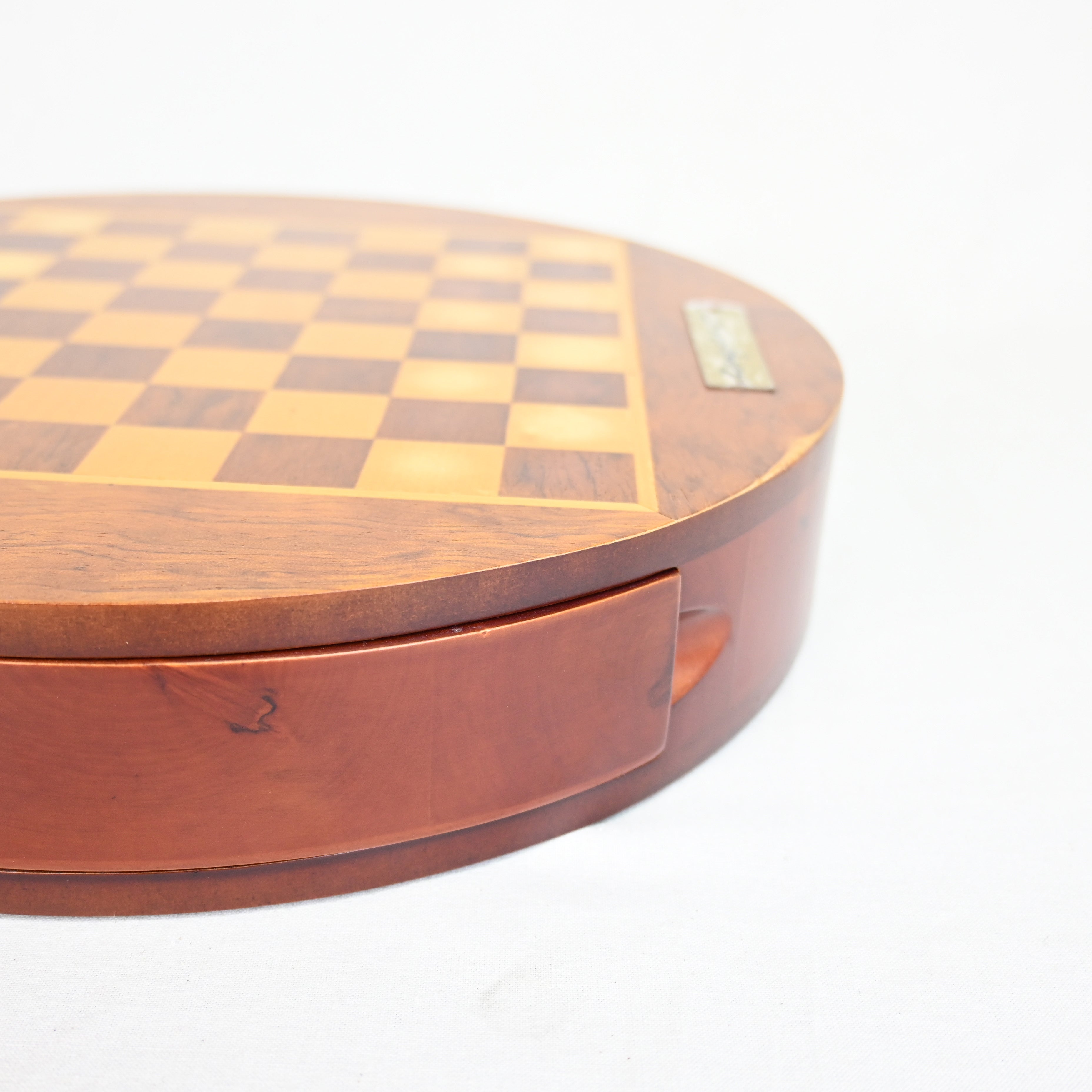 KASPAROV Circular Wood Chess set / ガルリ・カスパロフ 円形 木製 チェスボードセット