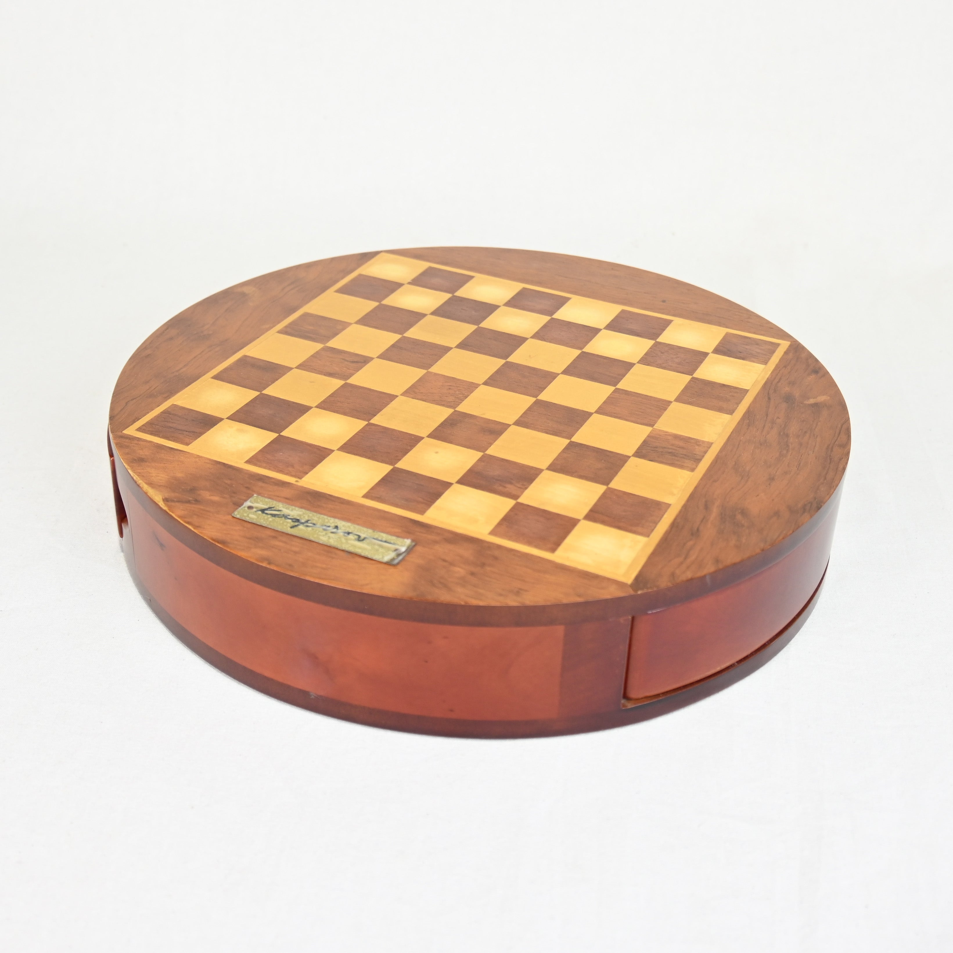 KASPAROV Circular Wood Chess set / ガルリ・カスパロフ 円形 木製 チェスボードセット