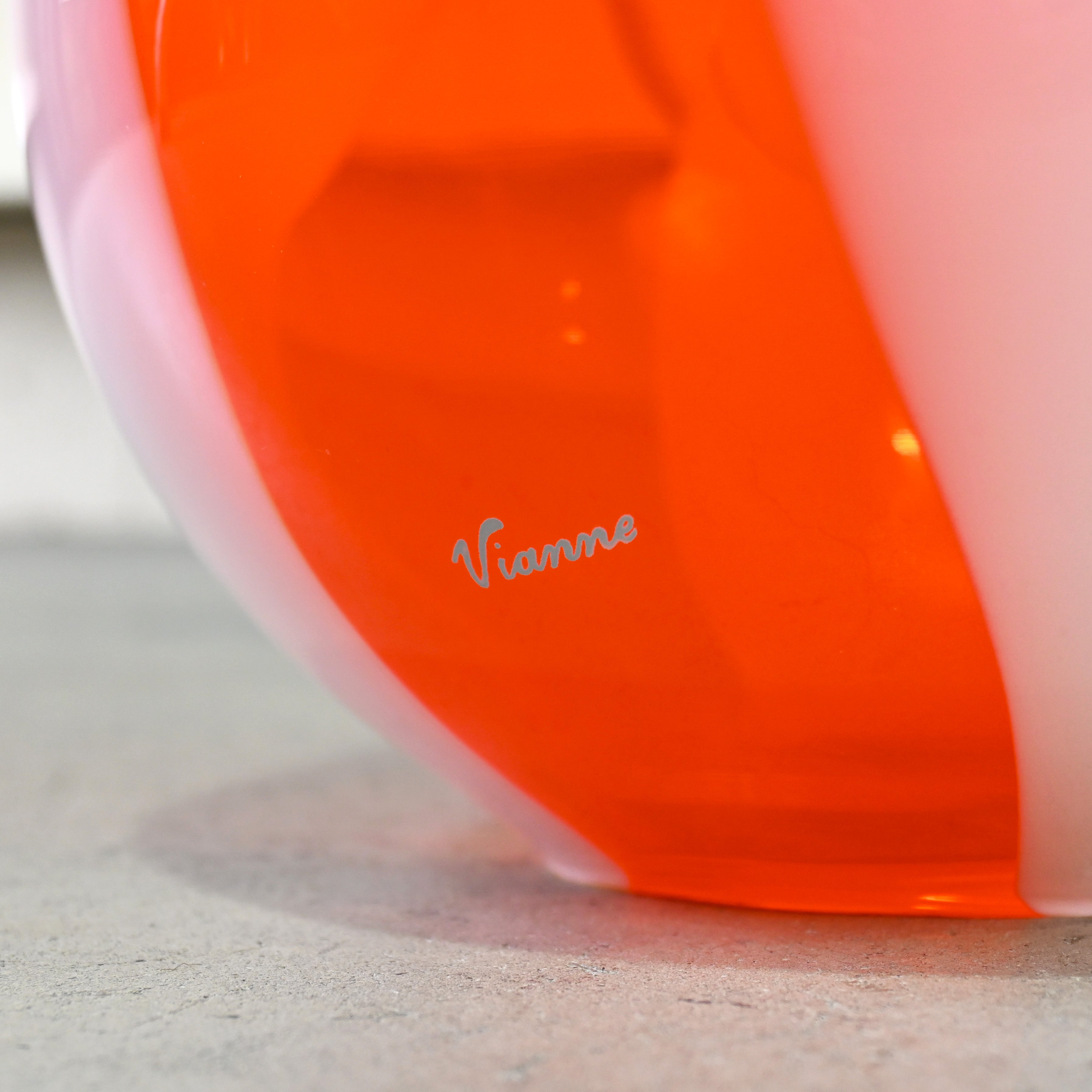 Vianne French vintage Marble glass Ball lamp Spaceage Midcentury style / ヴィアンヌ フランス ヴィンテージ マーブルガラス ボールランプ スペースエイジ ミッドセンチュリー