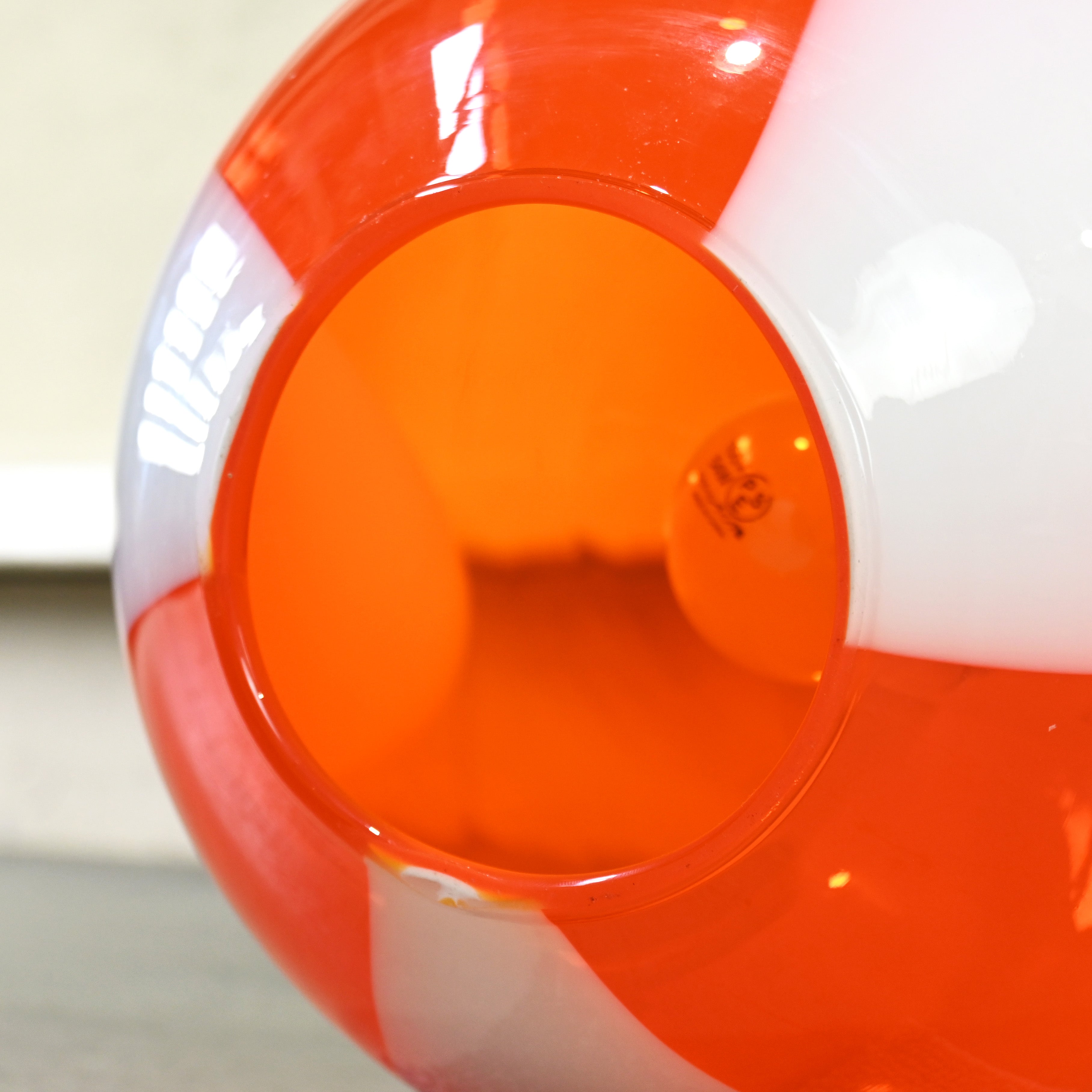 Vianne French vintage Marble glass Ball lamp Spaceage Midcentury style / ヴィアンヌ フランス ヴィンテージ マーブルガラス ボールランプ スペースエイジ ミッドセンチュリー