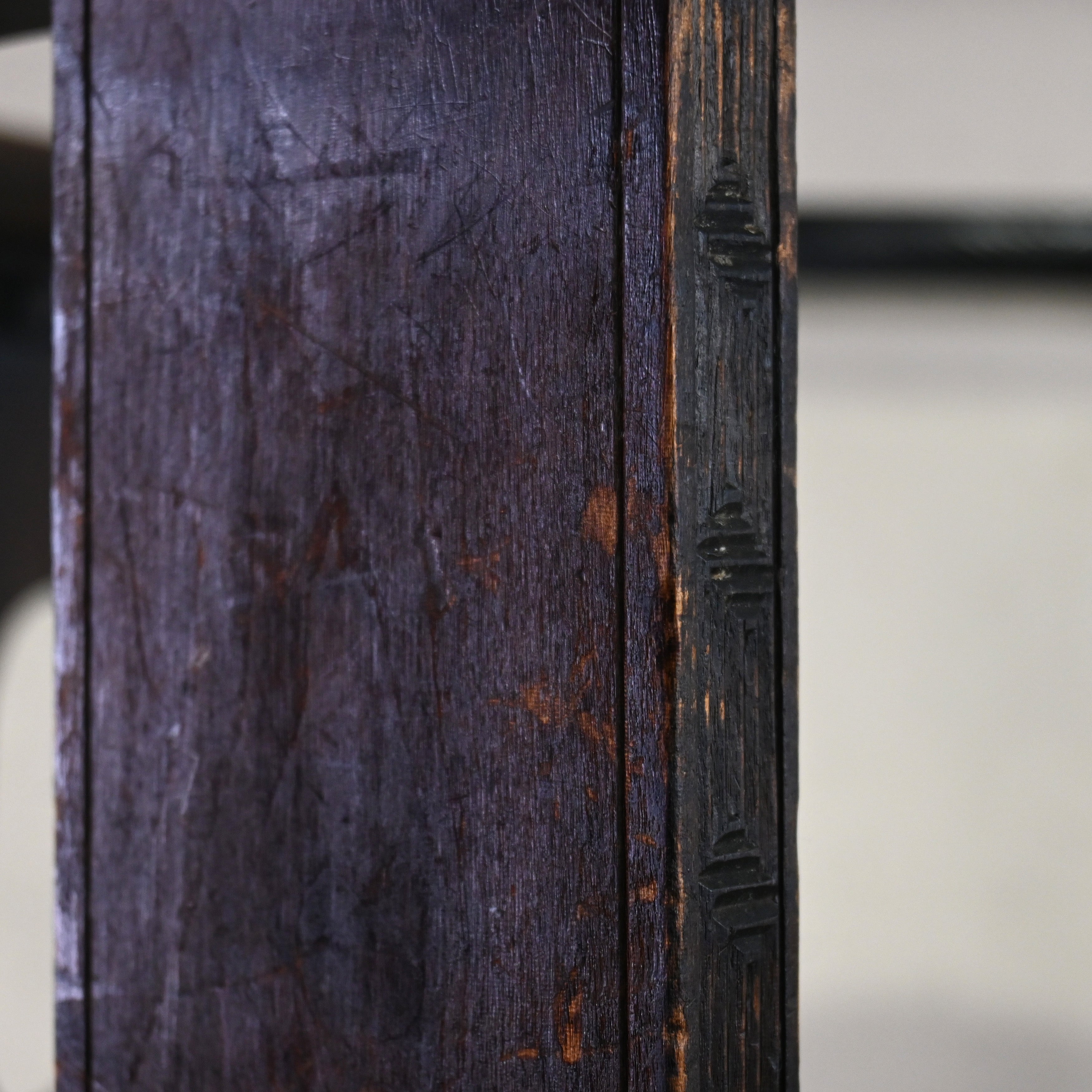 Japanese antique Karuizawa Carving Horseshoe Arm chair chinoiserie / 和製アンティーク 軽井沢彫 馬蹄型 アームチェア 大正浪漫 シノワズリ