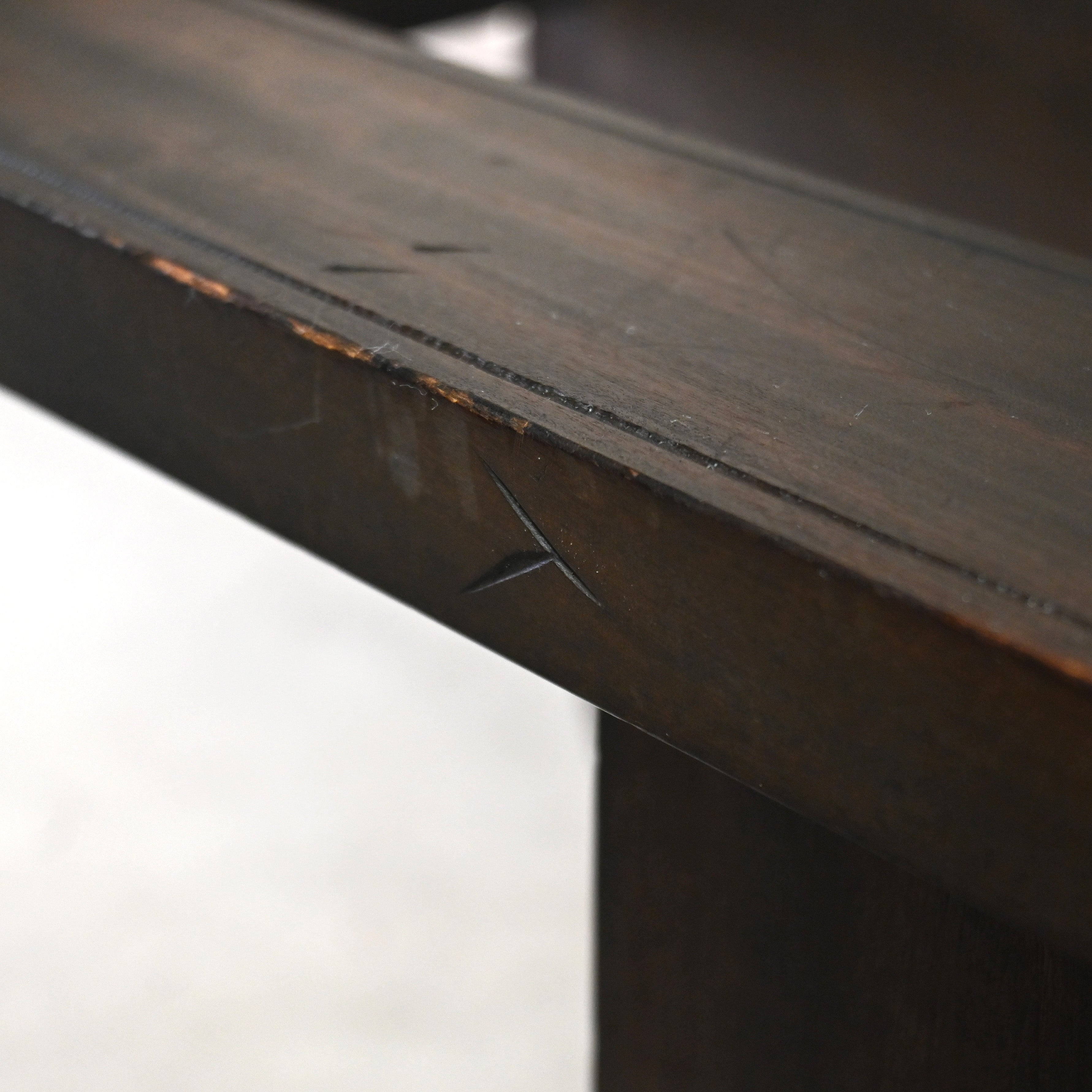 Japanese antique Karuizawa Carving Horseshoe Arm chair chinoiserie / 和製アンティーク 軽井沢彫 馬蹄型 アームチェア 大正浪漫 シノワズリ