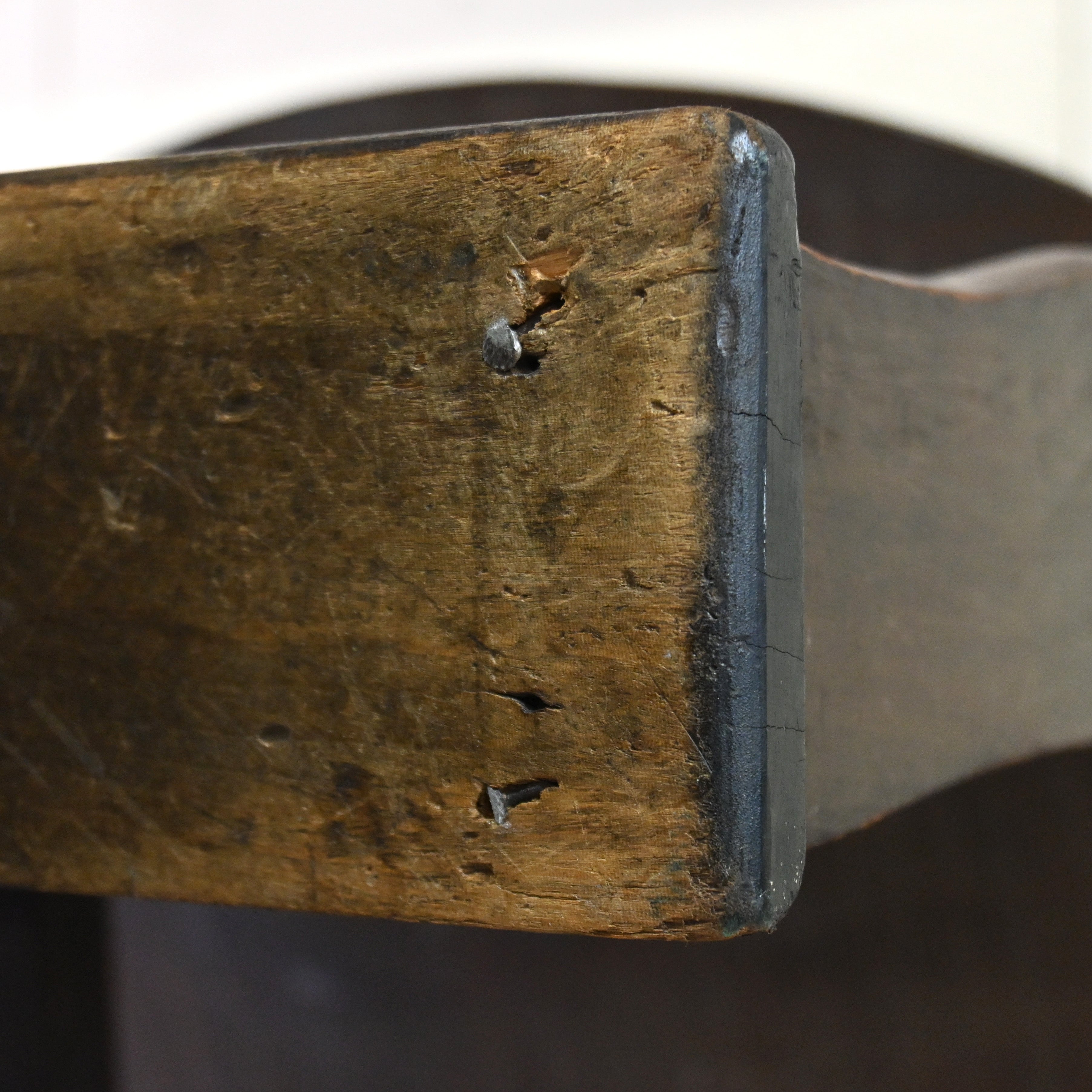 Japanese antique Karuizawa Carving Horseshoe Arm chair chinoiserie / 和製アンティーク 軽井沢彫 馬蹄型 アームチェア 大正浪漫 シノワズリ