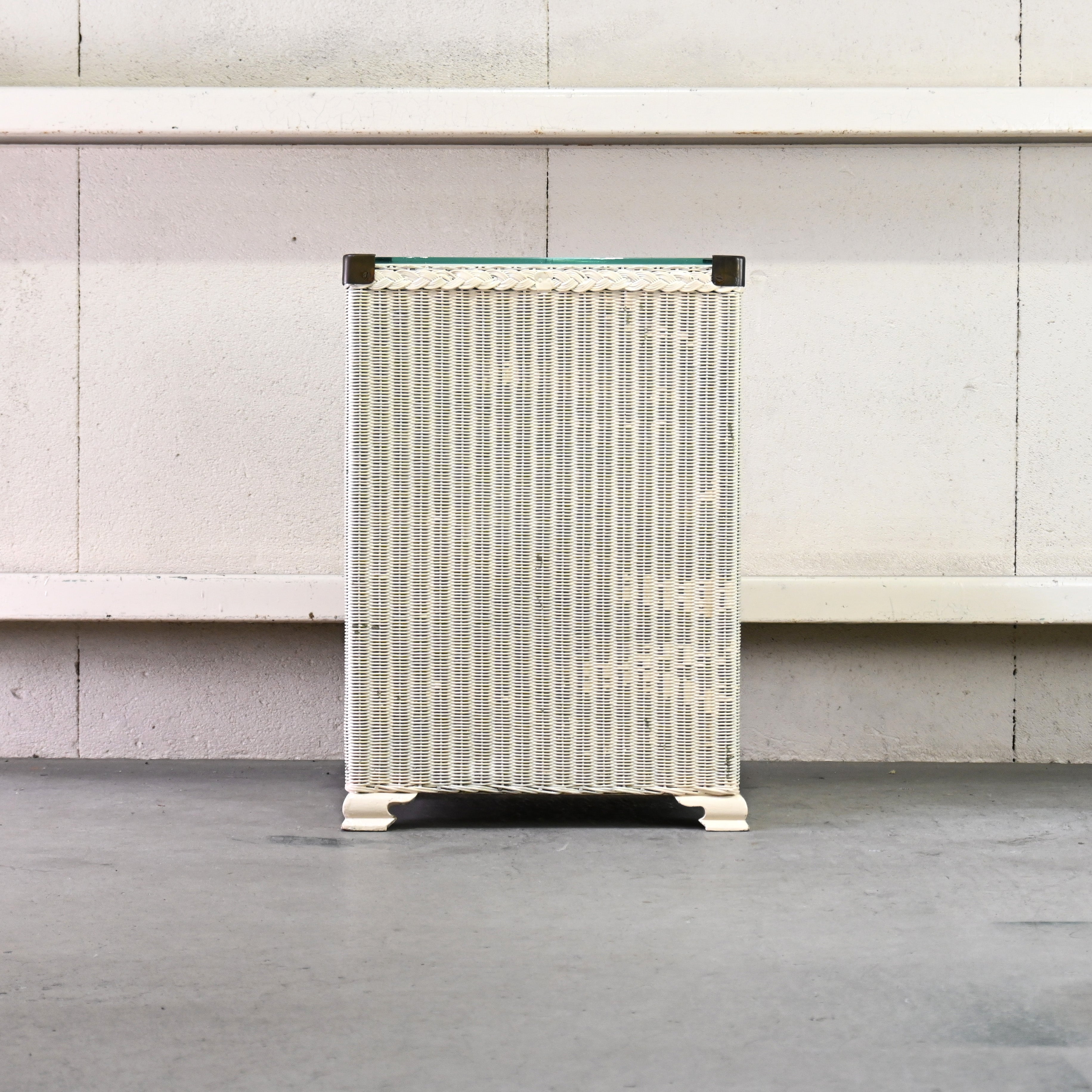 LLOYD LOOM Bed side cabinet Craft paper British antique Shabbychic / ロイドルーム ベッドサイドキャビネット クラフトペーパー イギリンアンティーク シャビーシック