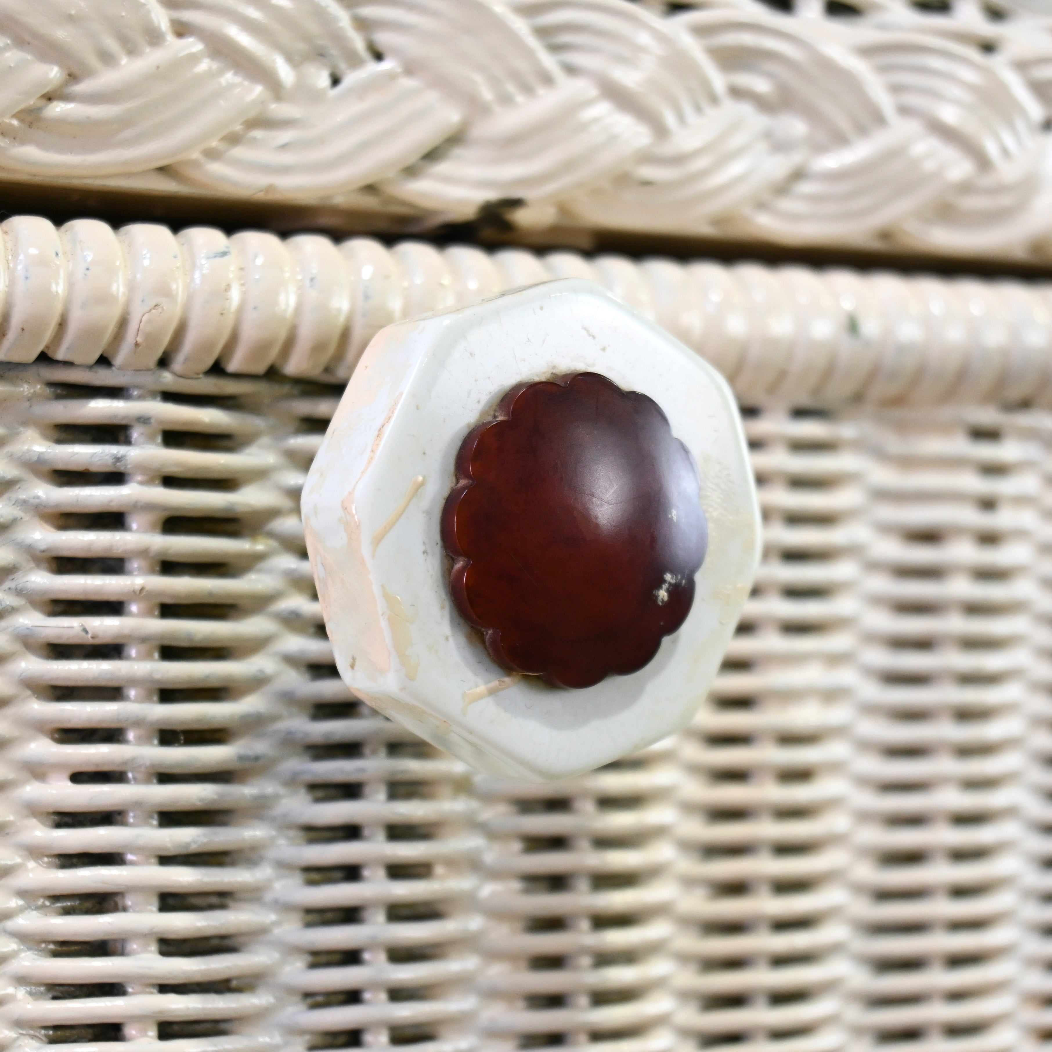 LLOYD LOOM Bed side cabinet Craft paper British antique Shabbychic / ロイドルーム ベッドサイドキャビネット クラフトペーパー イギリンアンティーク シャビーシック